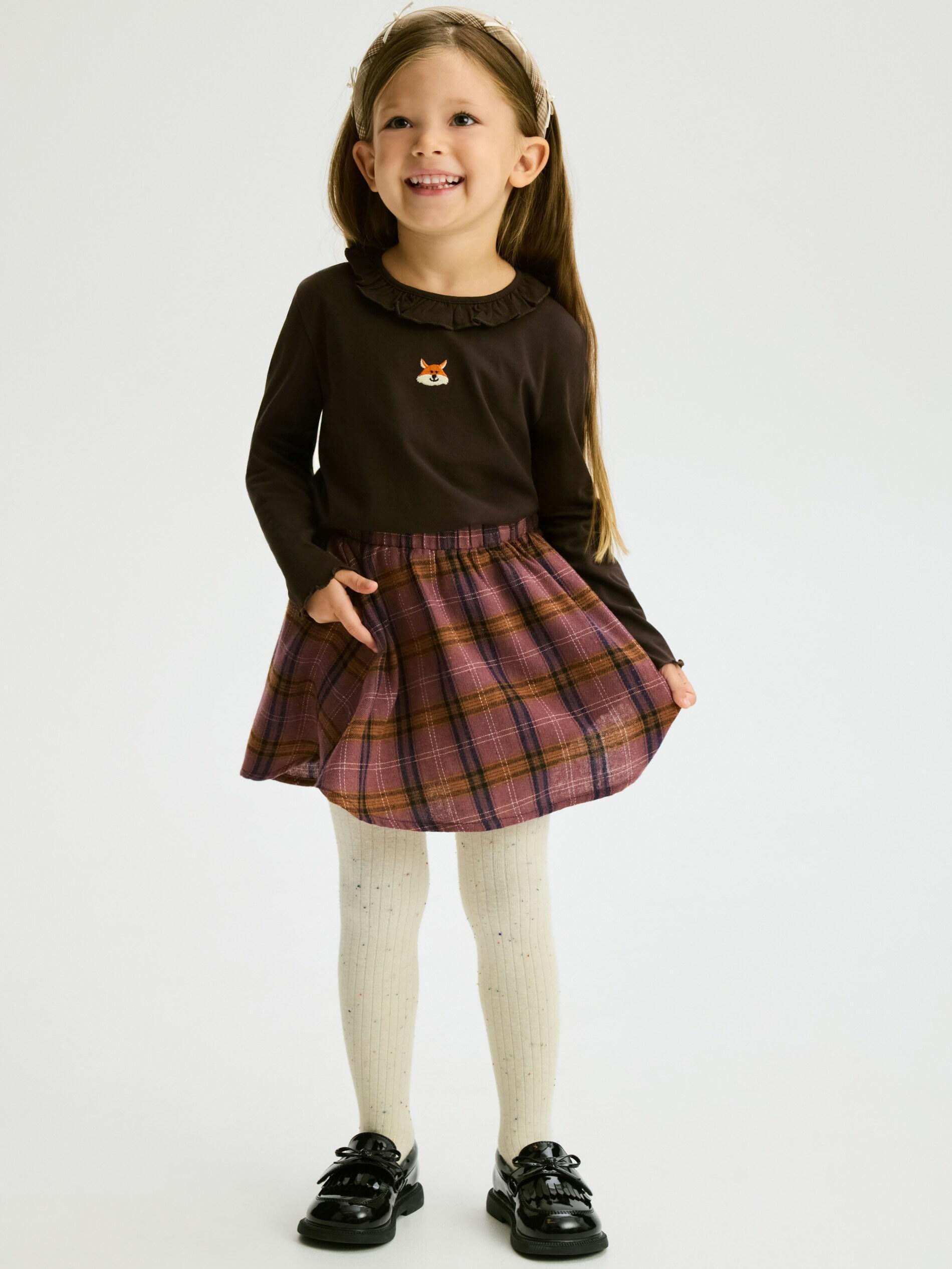 Multicolour Check Skirt, Multicolor, large image number 2