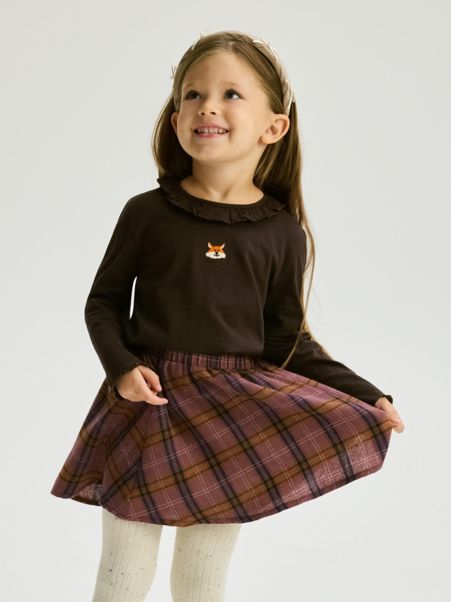 Multicolour Check Skirt, Multicolor, large image number 3