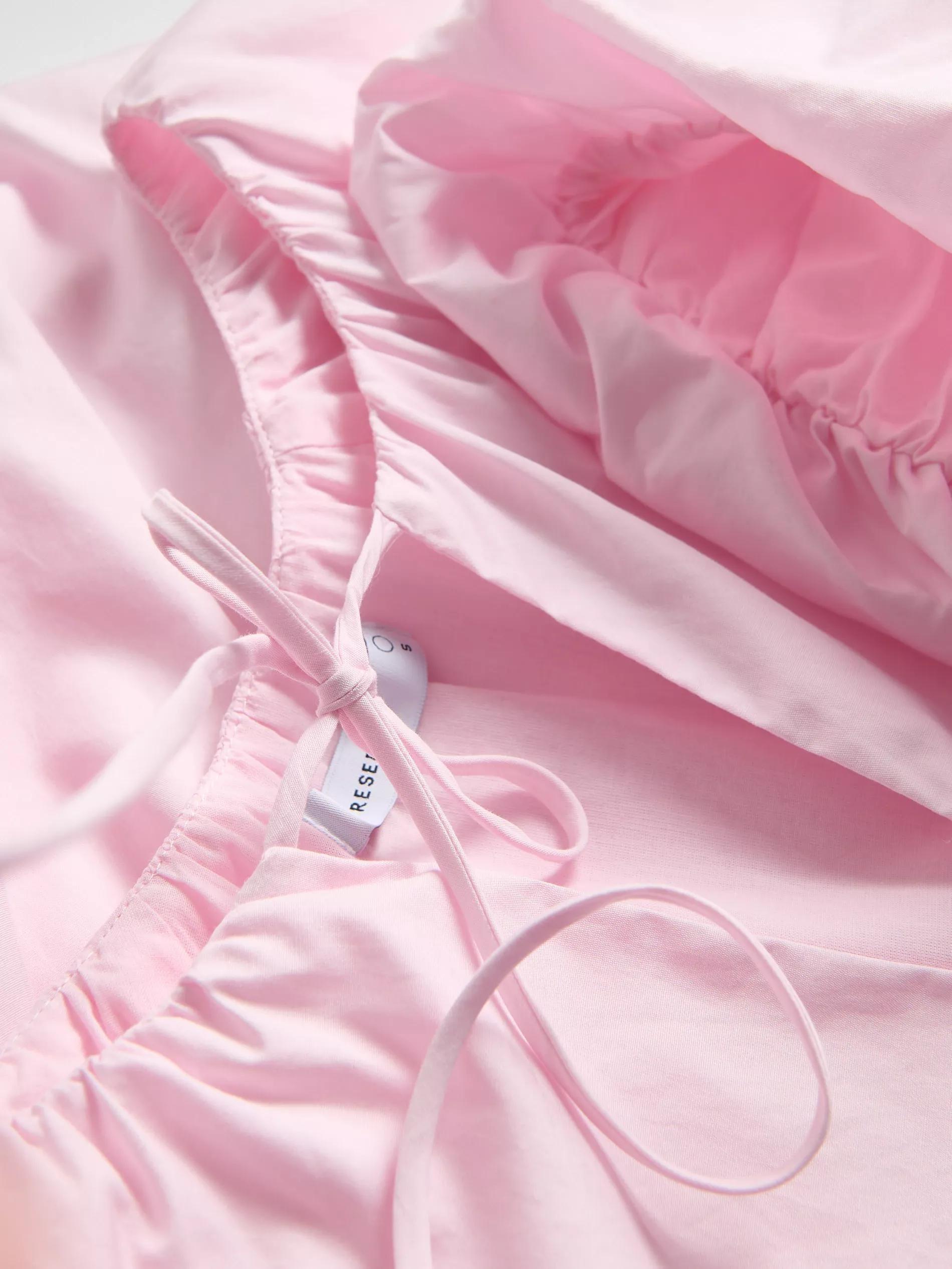 PINK Cotton blouse with tie detail, , large image number 5