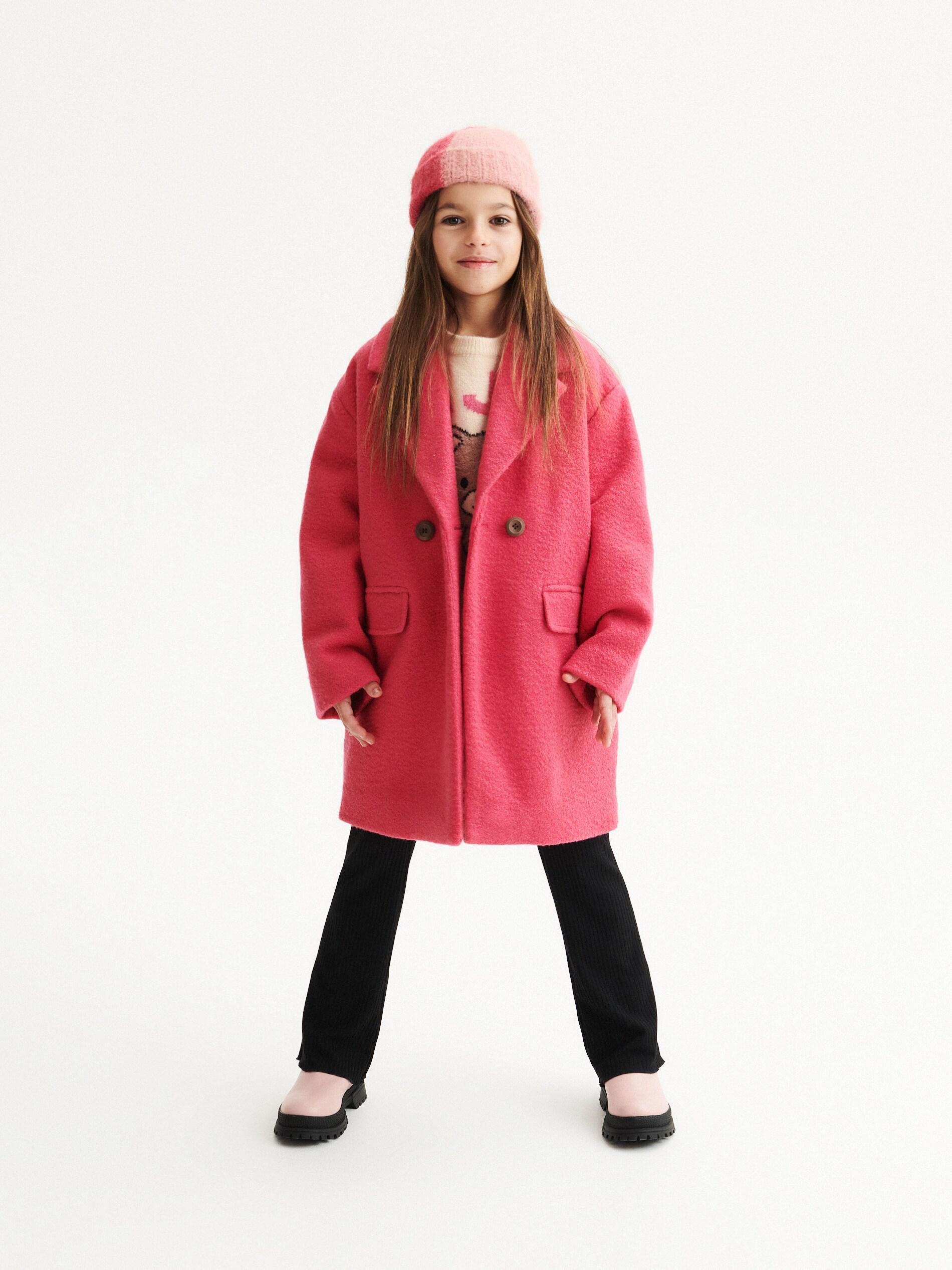 Black Rib Knit Flare Trousers, Kids Girls, , large image number 9