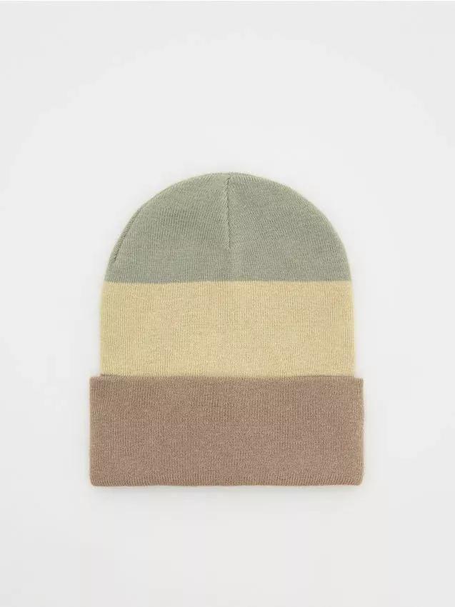Green Striped Hat, , large image number 0