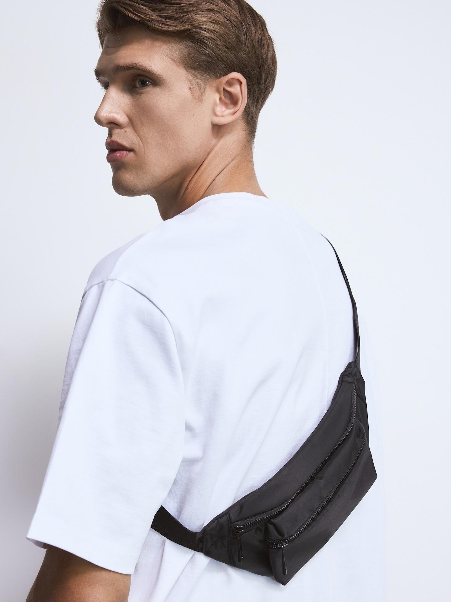 Black Bum Bag, Black, medium