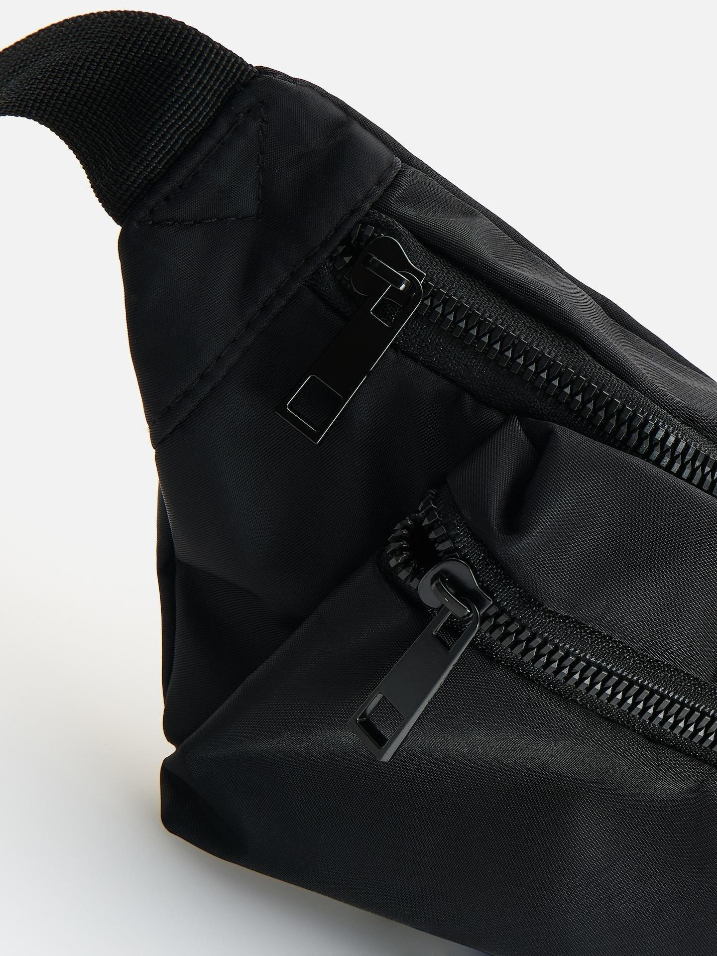 Black Bum Bag, Black, large image number 4
