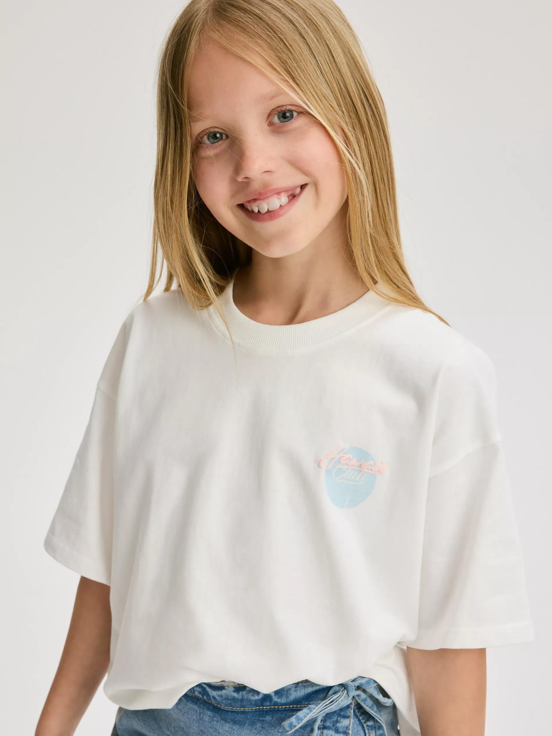 Cream Back Print T-Shirt, , large image number 4