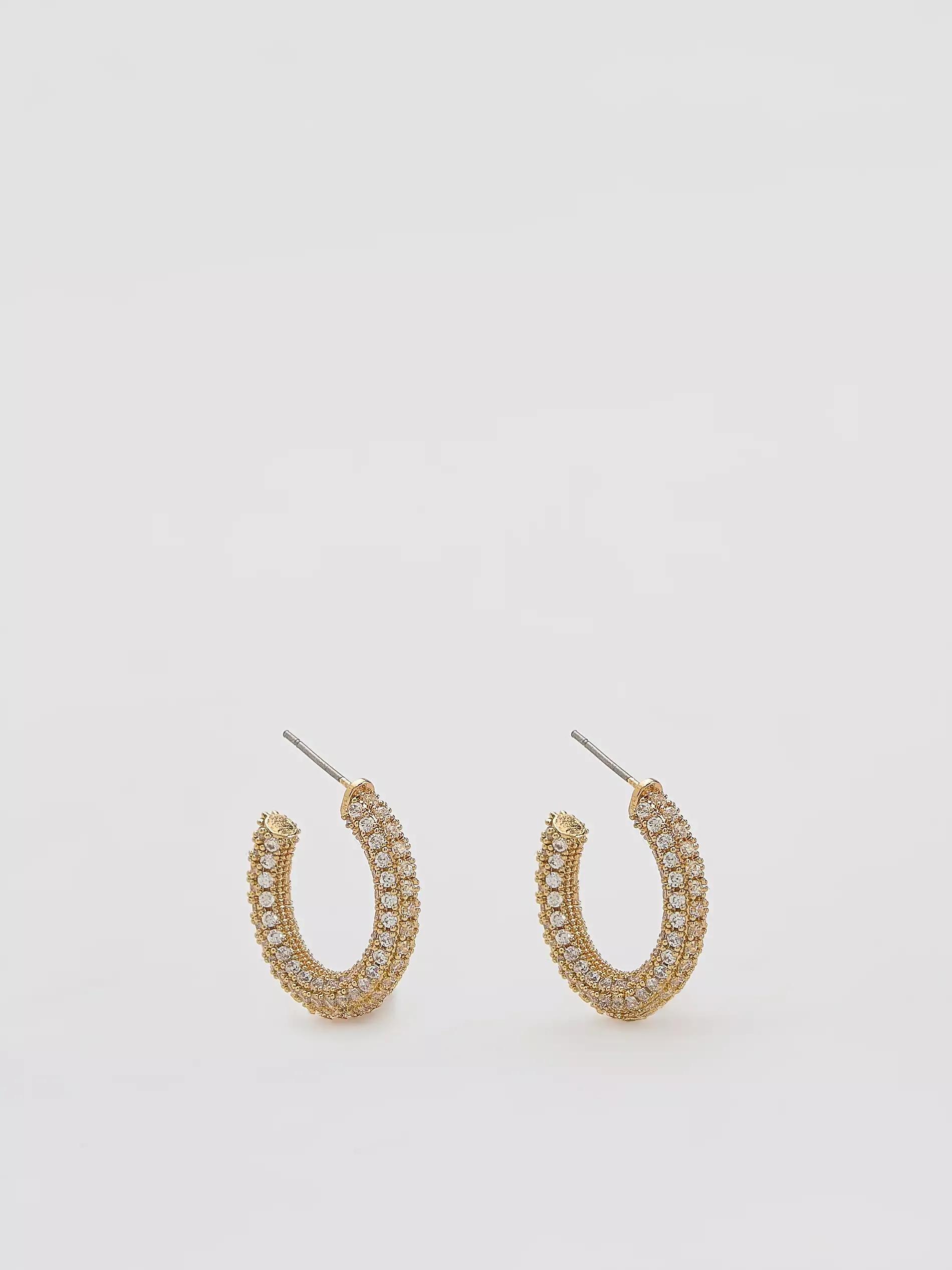EARRINGS GOLD, Golden, large image number 1