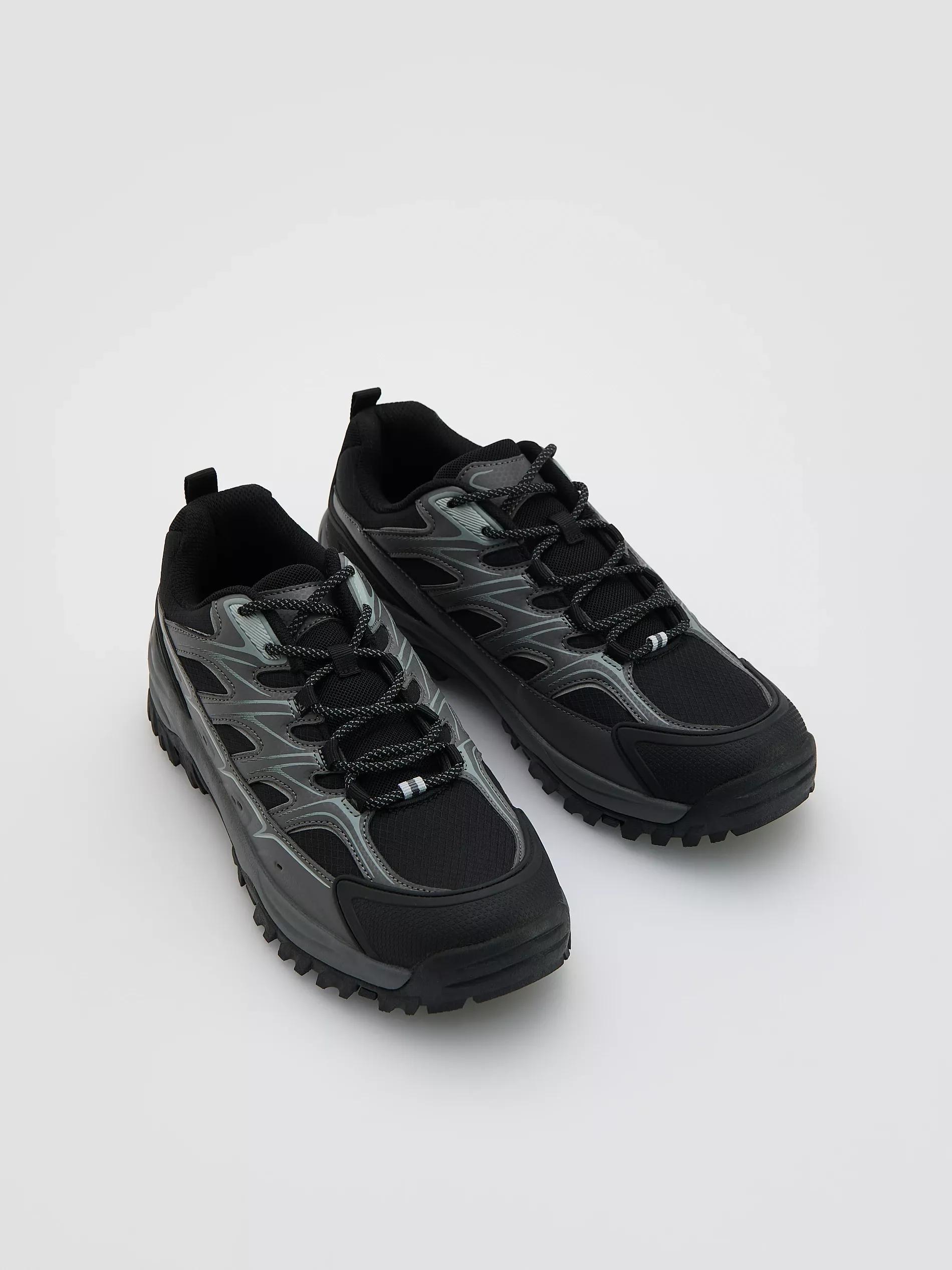 Black Sports Sneakers, Black, large image number 1