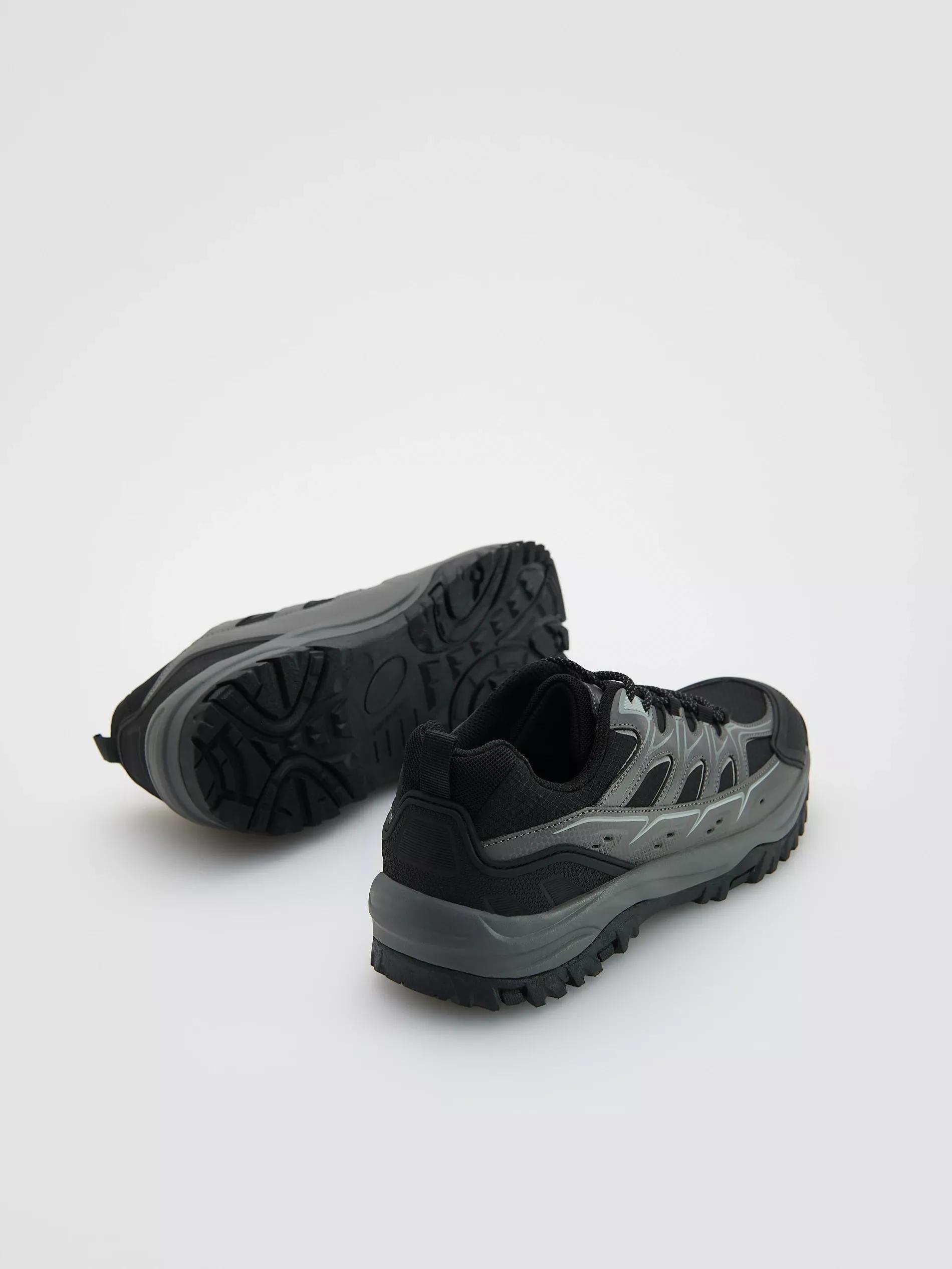 Black Sports Sneakers, Black, medium