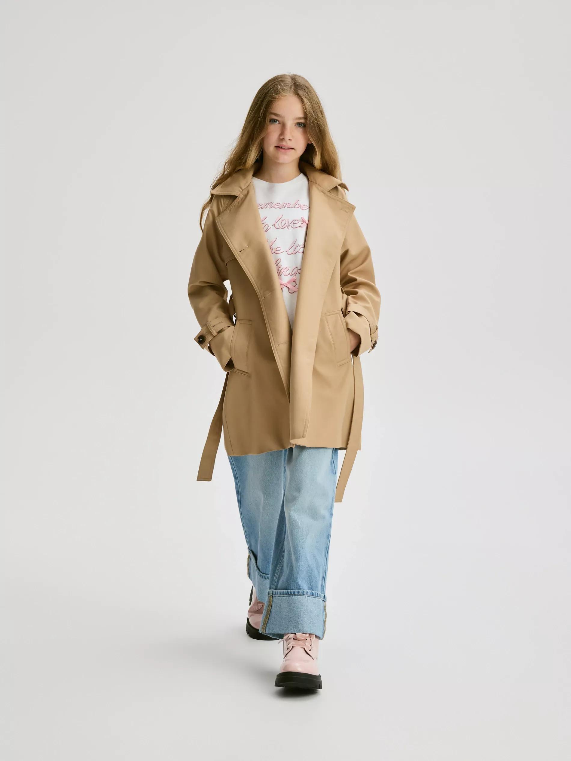 CREAM T-shirt with appliquأ©, Ivory, large image number 4