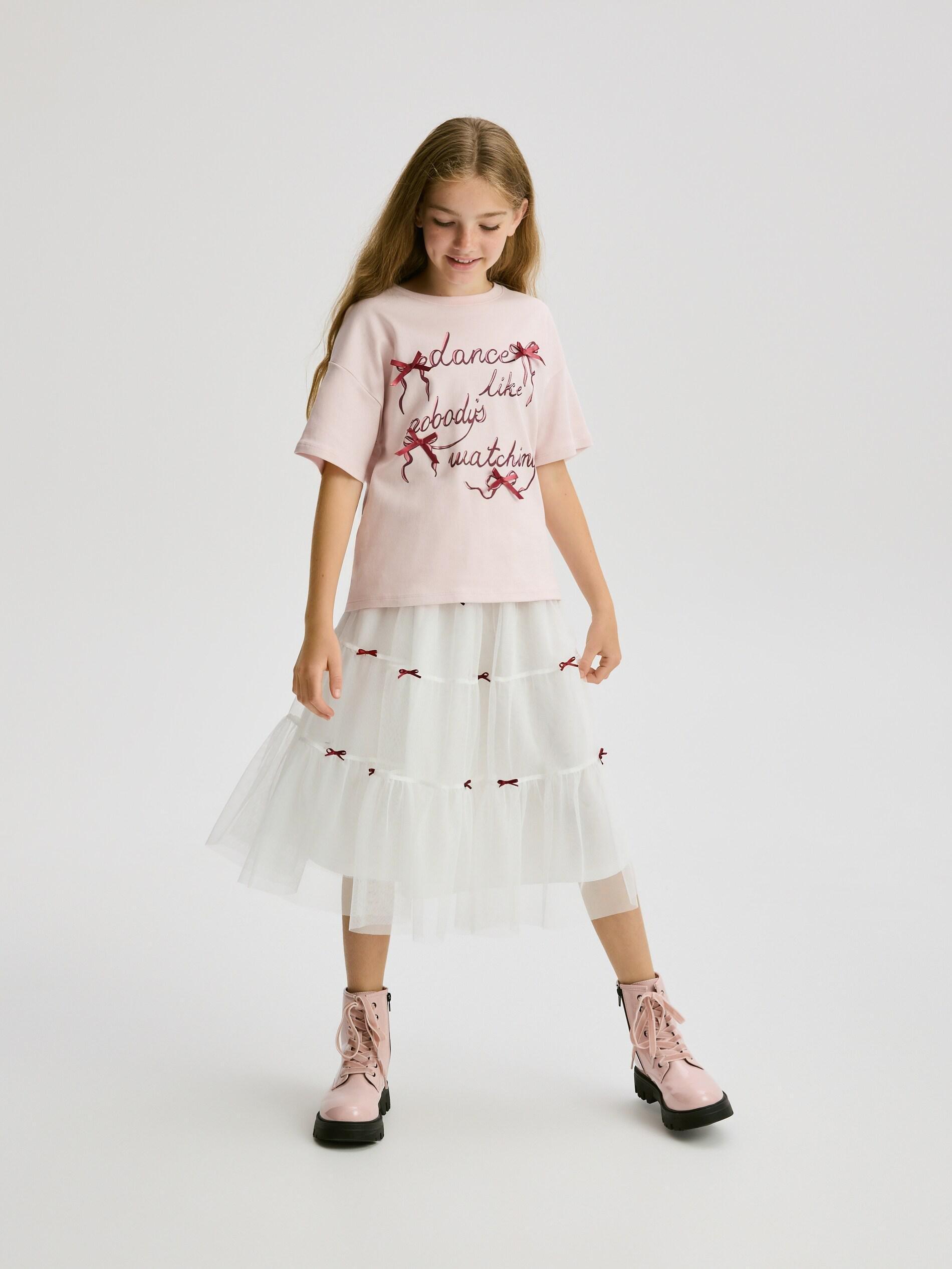 PASTEL PINK T-shirt with appliquأ©, Pink, large image number 2