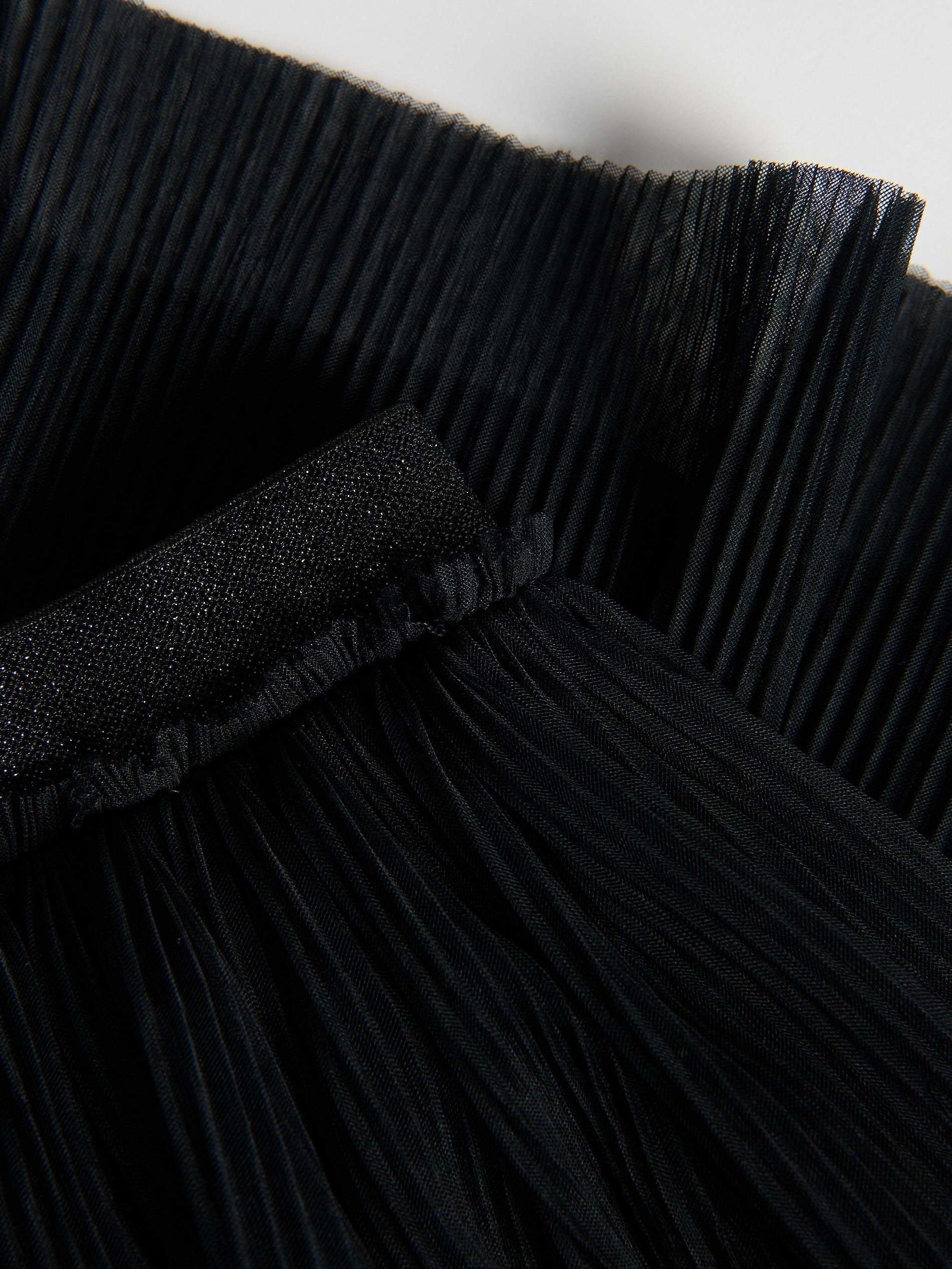 Black Tulle Skirt, Black, medium