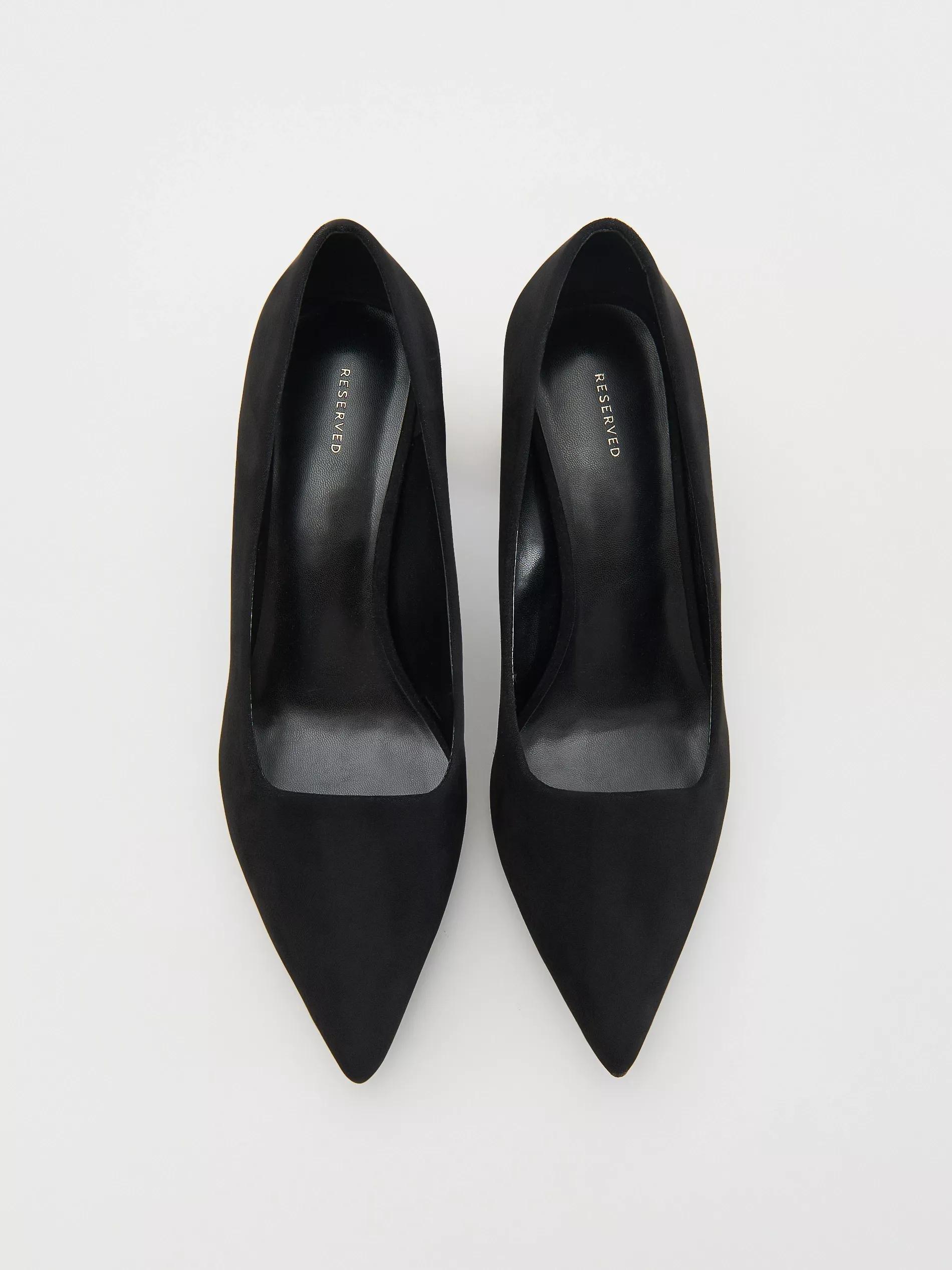 Black High-Heeled Pumps, , large image number 0