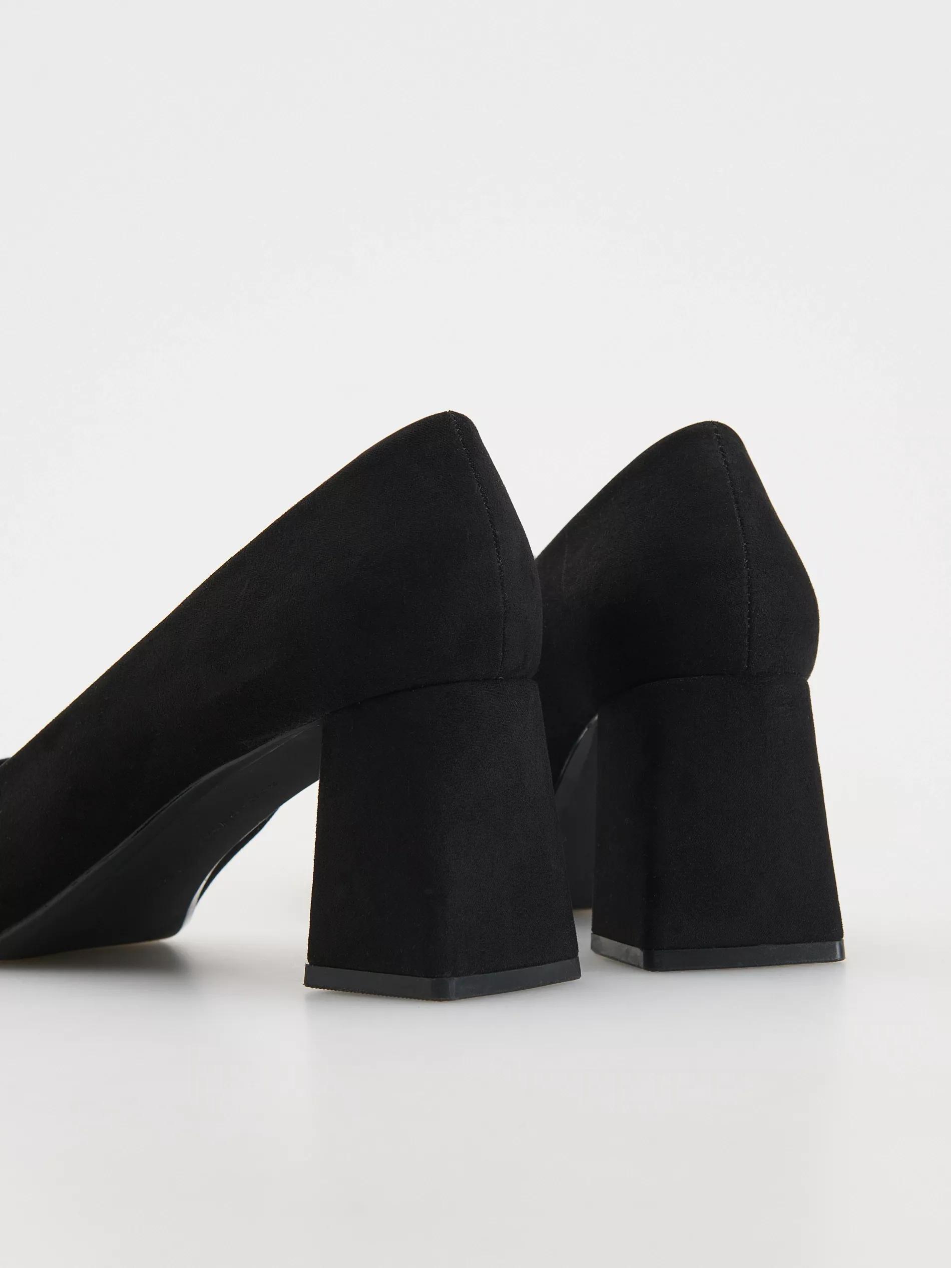 Black High-Heeled Pumps, , large image number 3