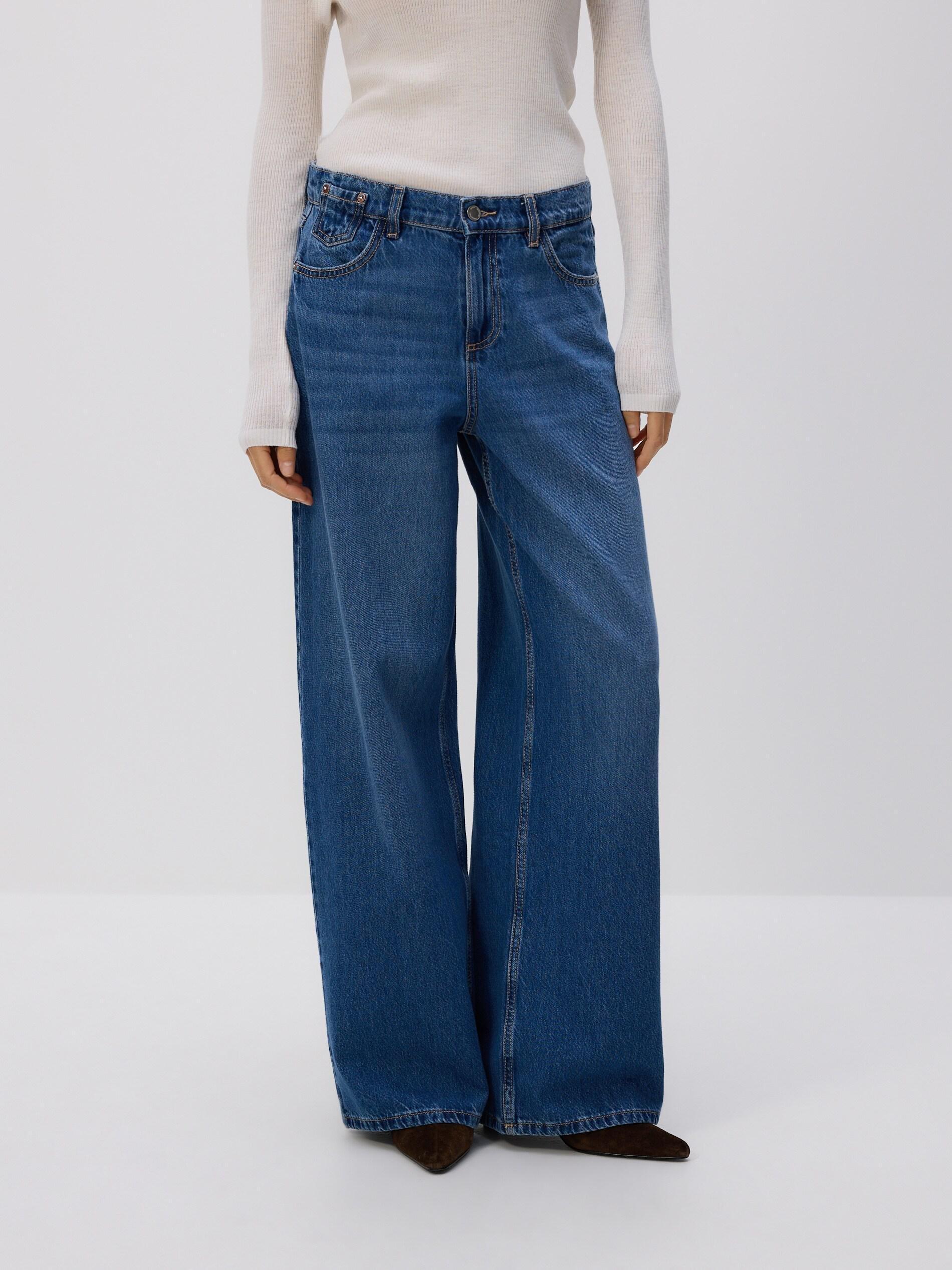 Blue Jeans Wide Leg Jeans, Blue, large image number 2