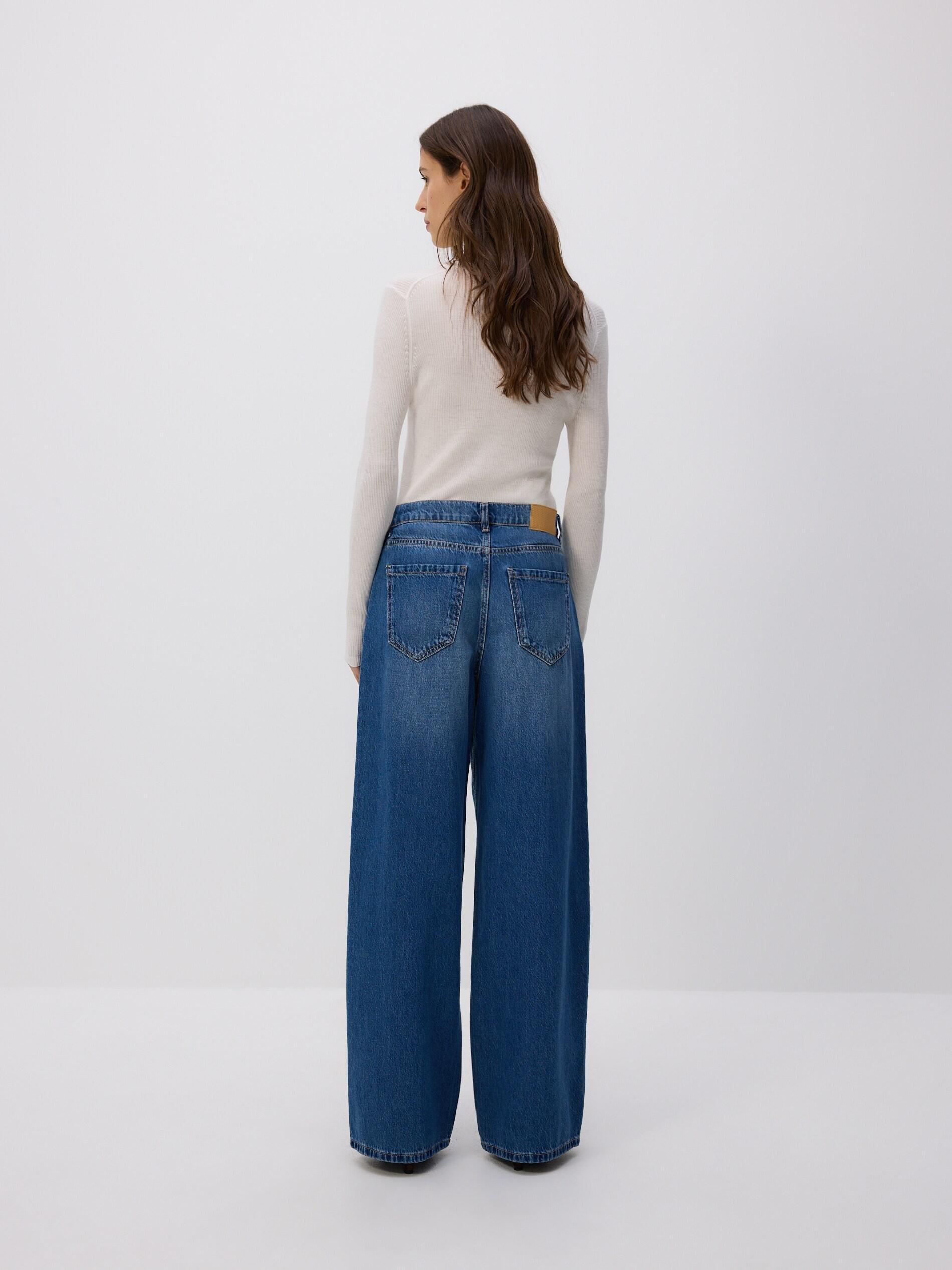 Blue Jeans Wide Leg Jeans, Blue, large image number 3