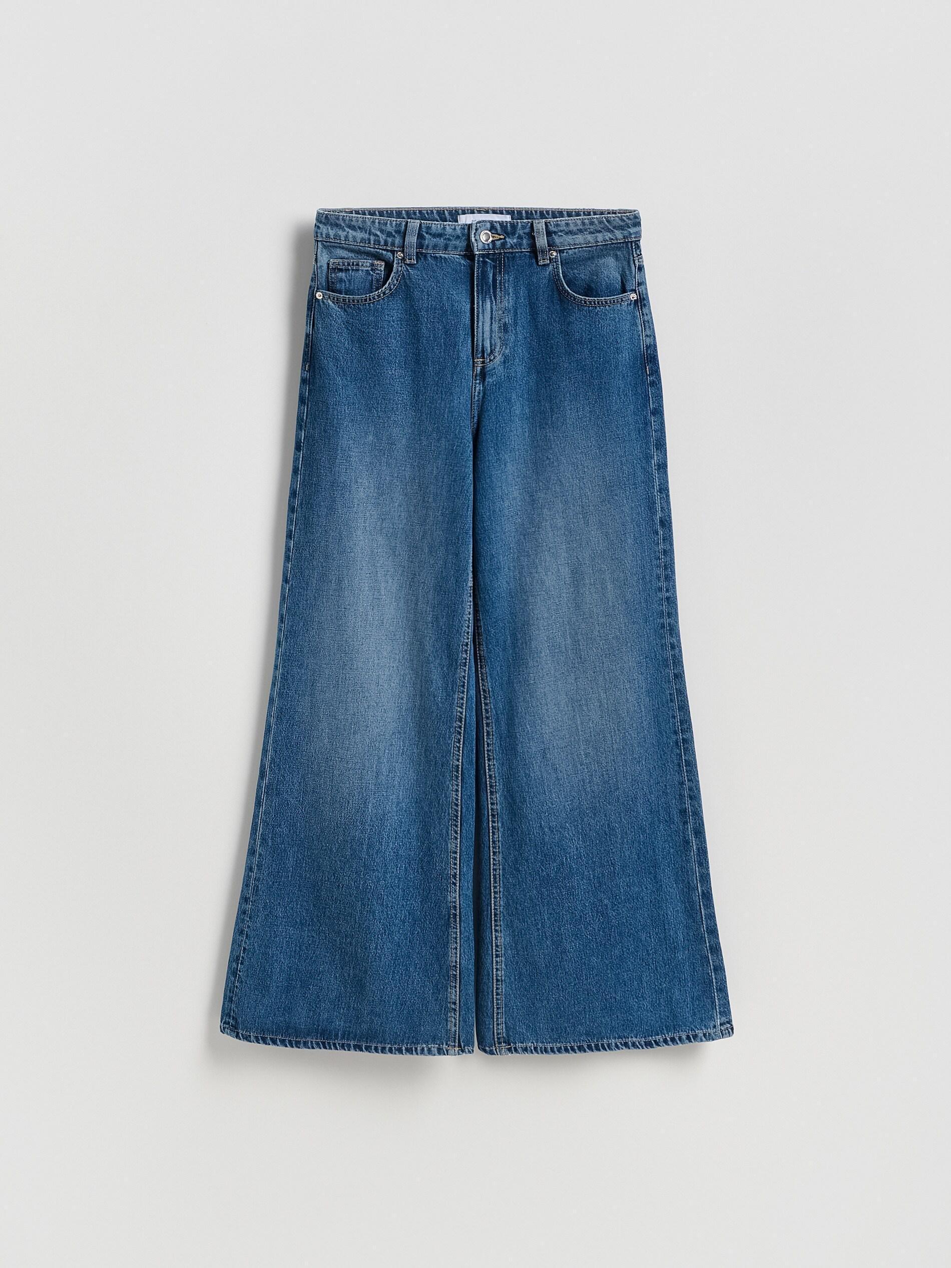 Blue Jeans Wide Leg Jeans, Blue, large image number 4