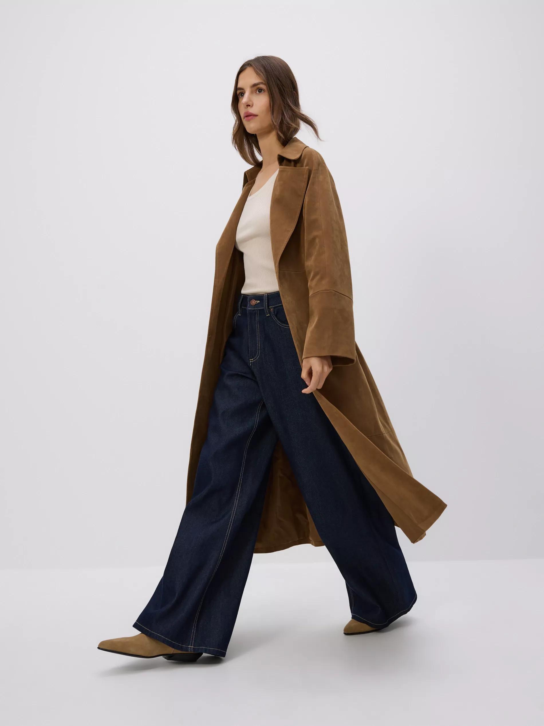 Navy Wide Leg Jeans, Navy, large image number 1