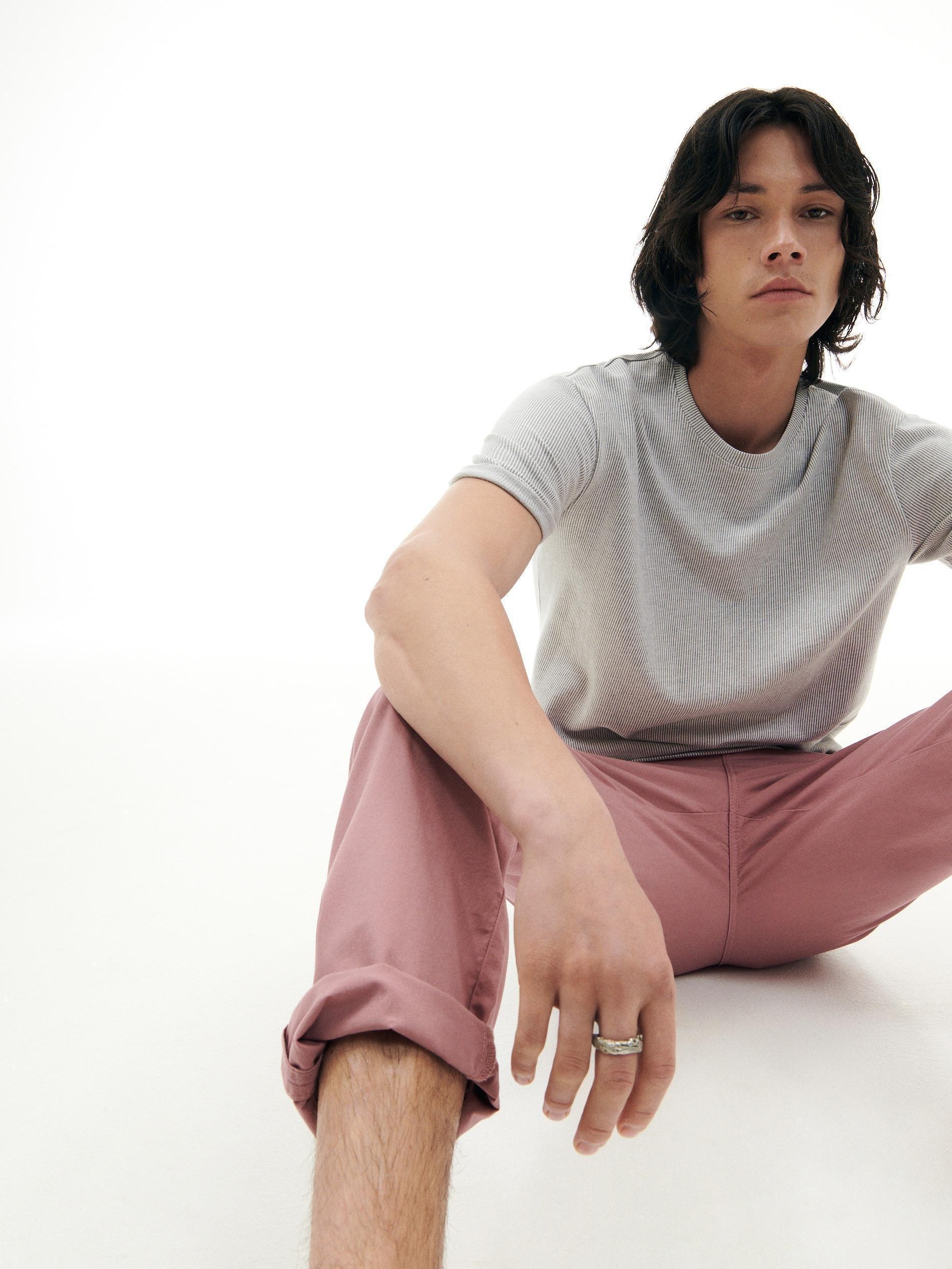 Purple Chino slim fit trousers, , large image number 3
