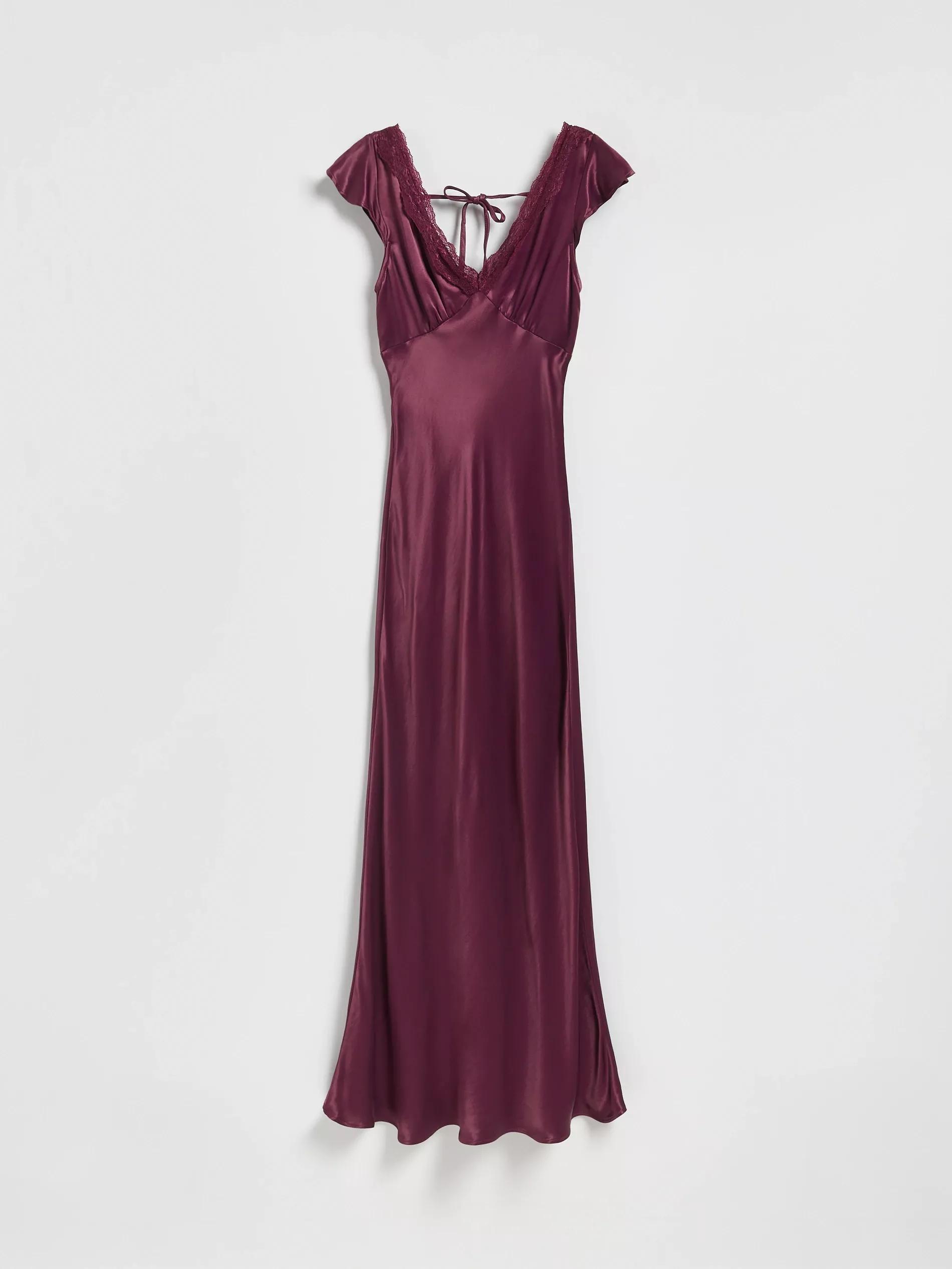 VIOLET Viscose dress, Purple, large image number 3