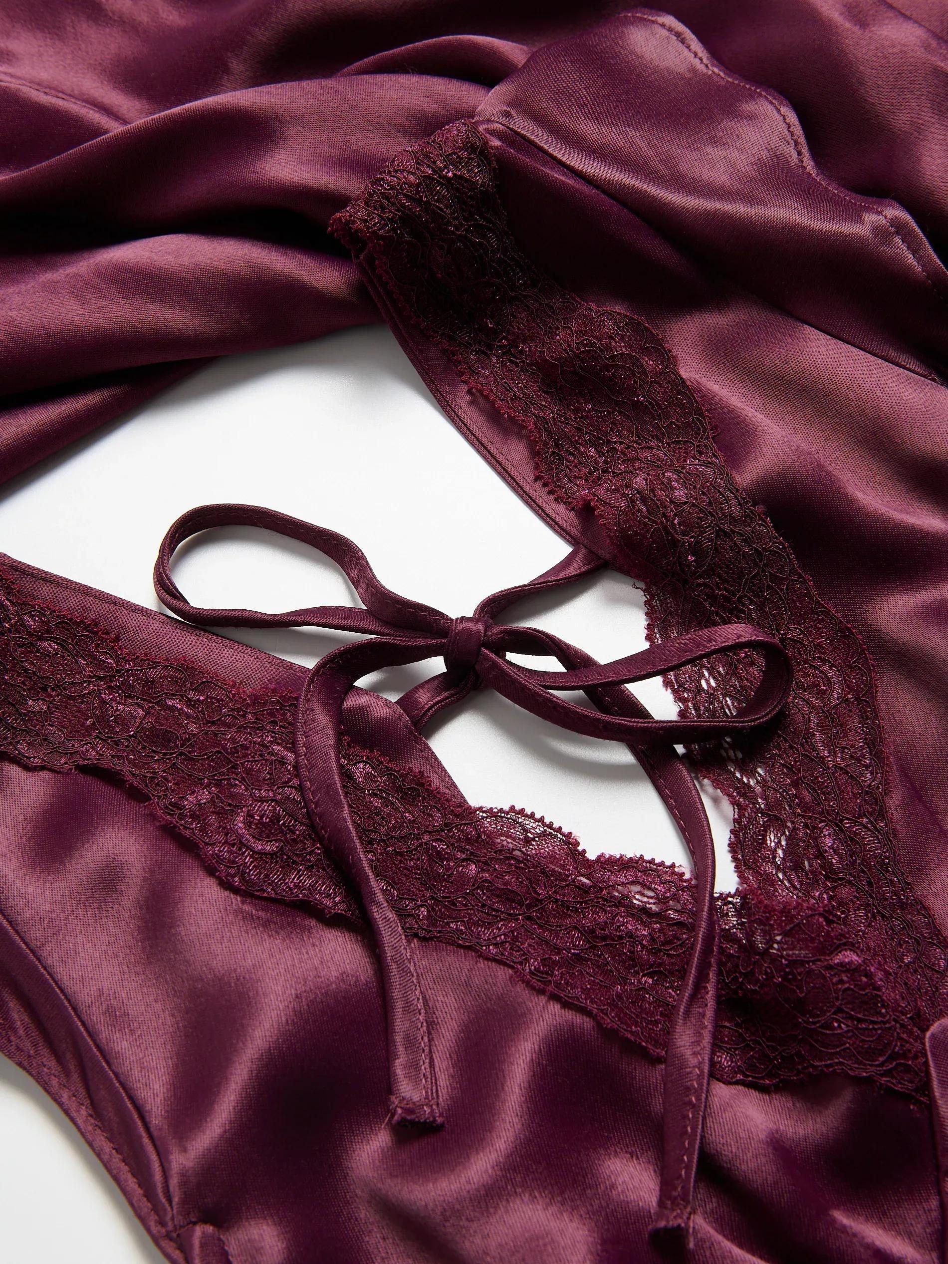 VIOLET Viscose dress, Purple, large image number 4