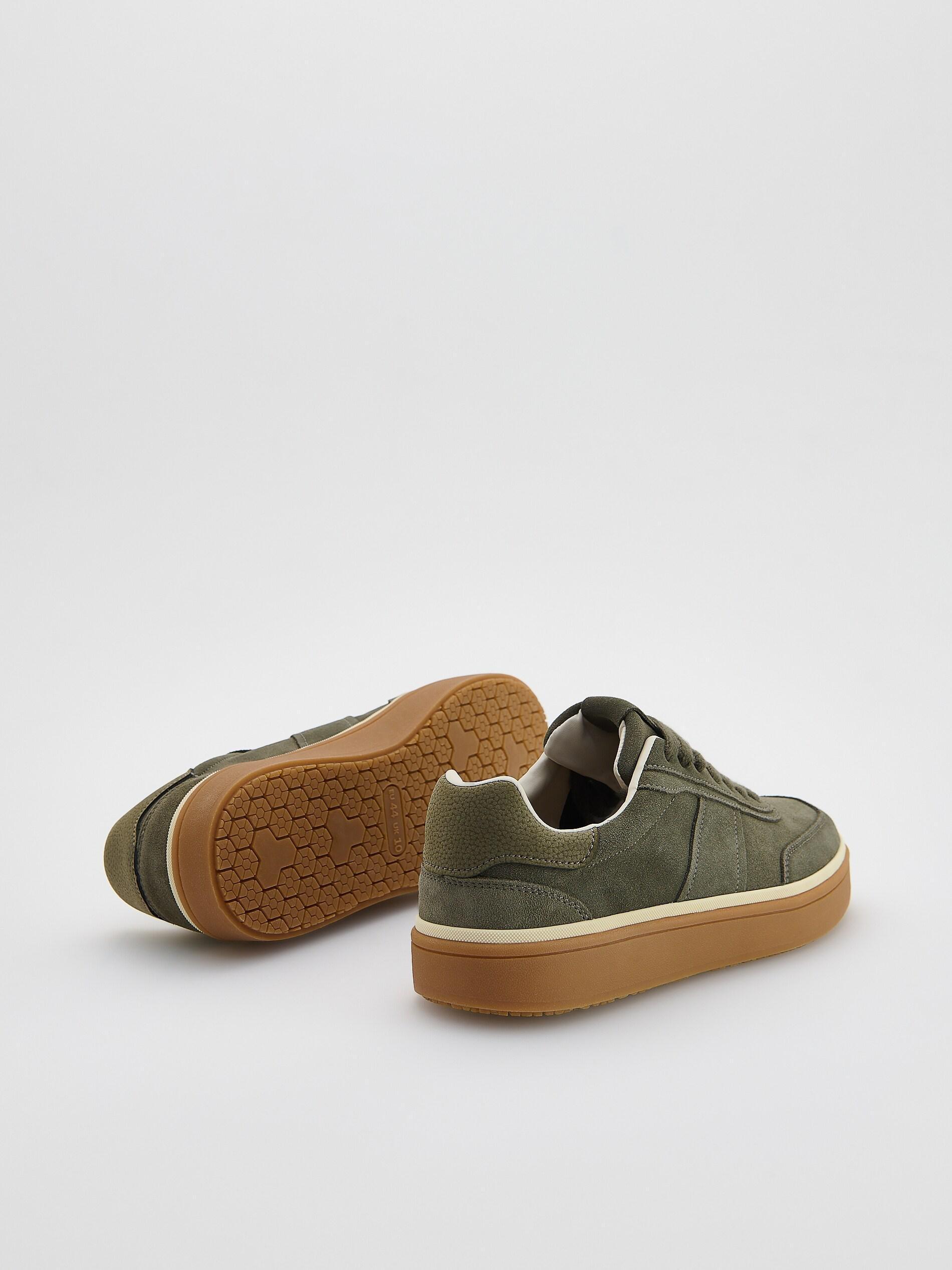 Green Suede Sneakers, Green, large image number 2