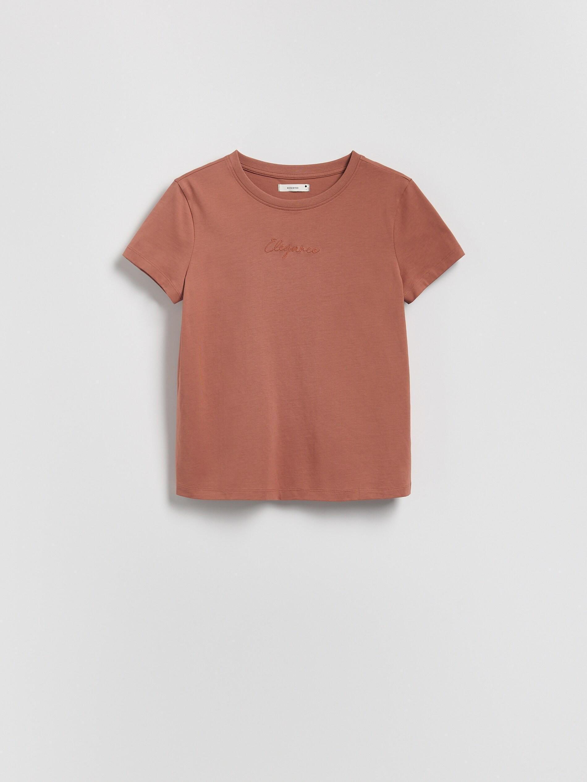 Warm Green T-Shirt With Fine Embroidery, Brown, large image number 3