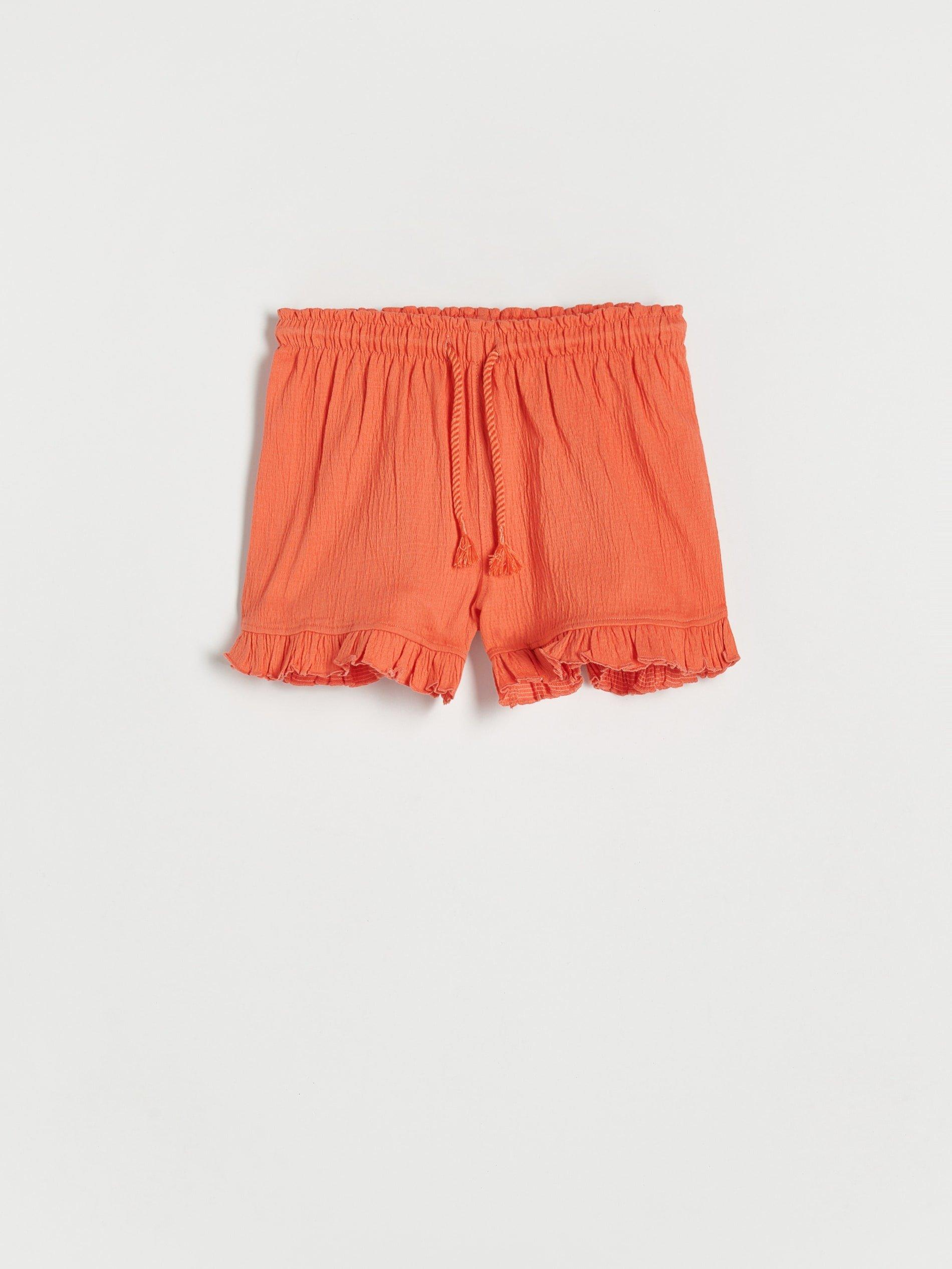 Orange Ruffle Shorts, , large image number 1