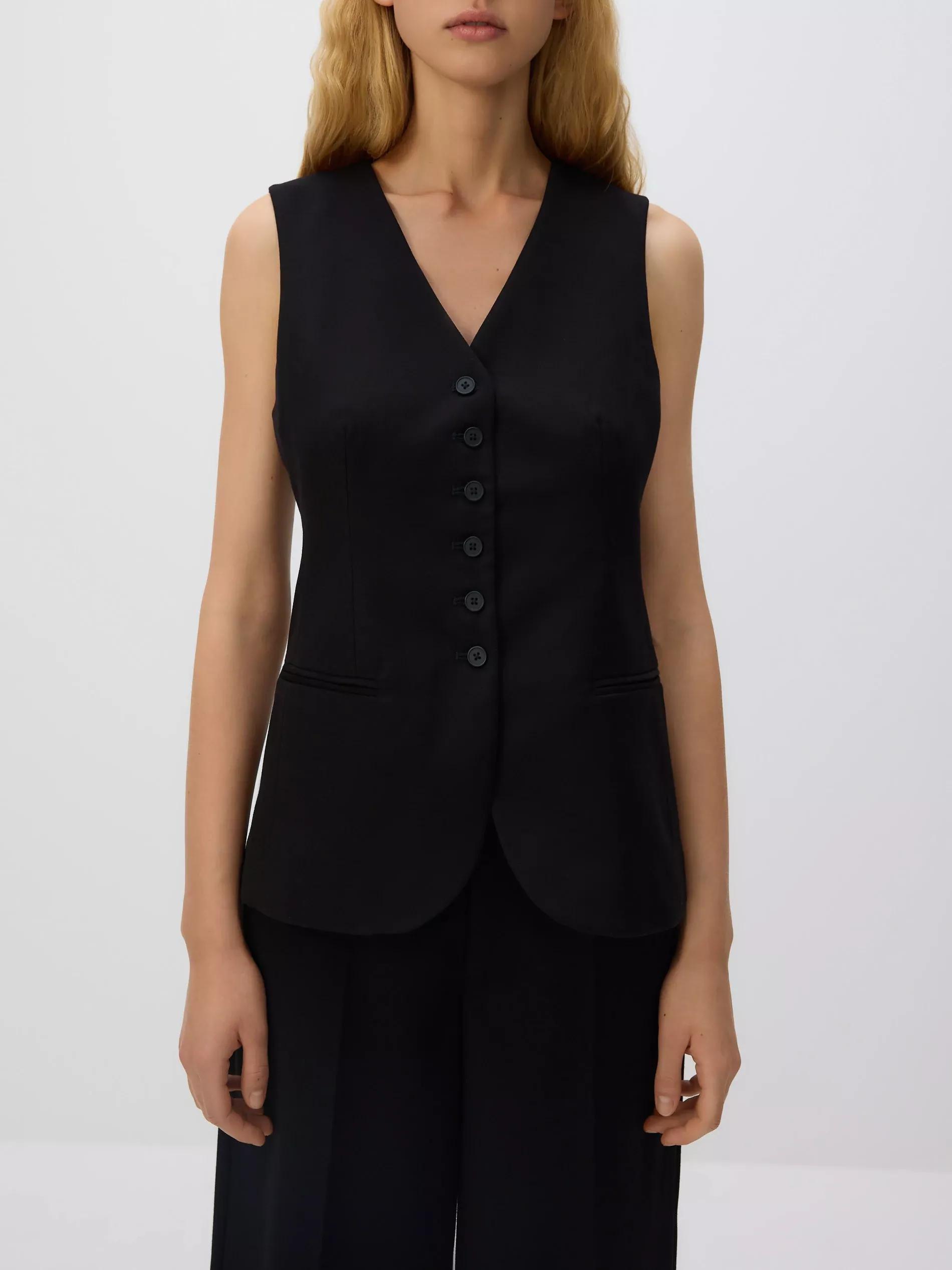 Black Vest, Black, large image number 2