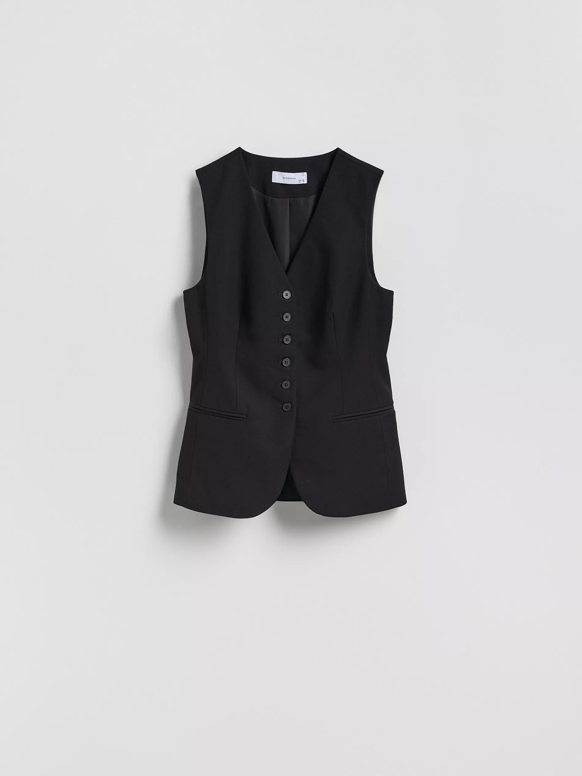 Black Vest, Black, large image number 4