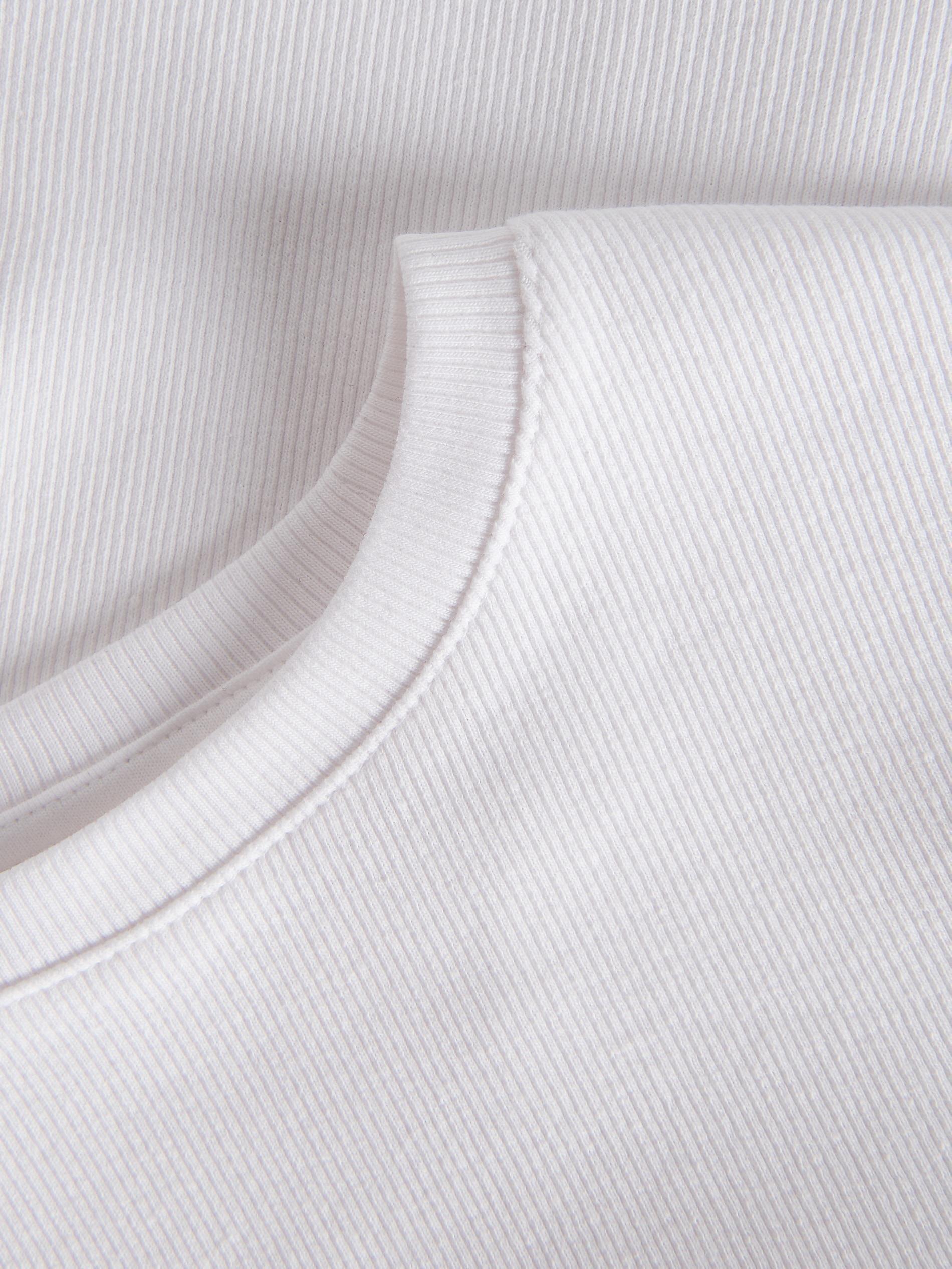 White Cotton T-Shirt, , large image number 9