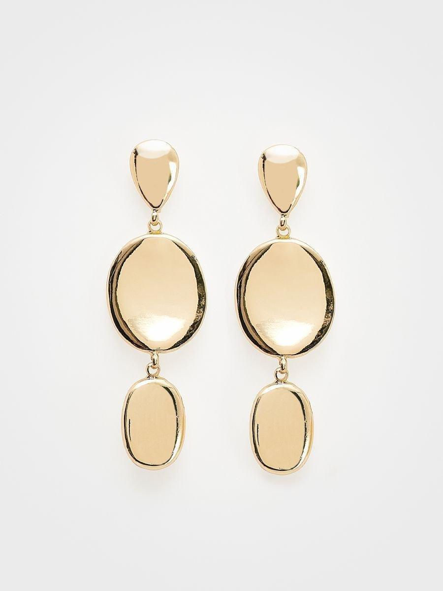 Gold Earrings, Golden, large image number 1