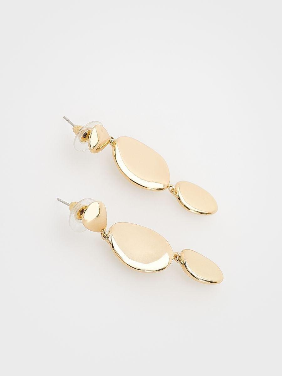 Gold Earrings, Golden, large image number 4