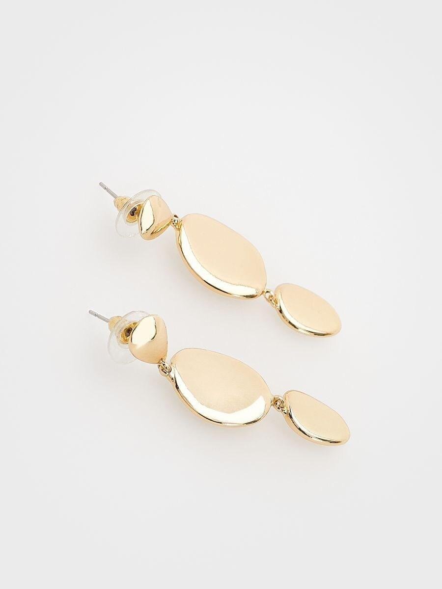 Gold Earrings, Golden, large image number 5