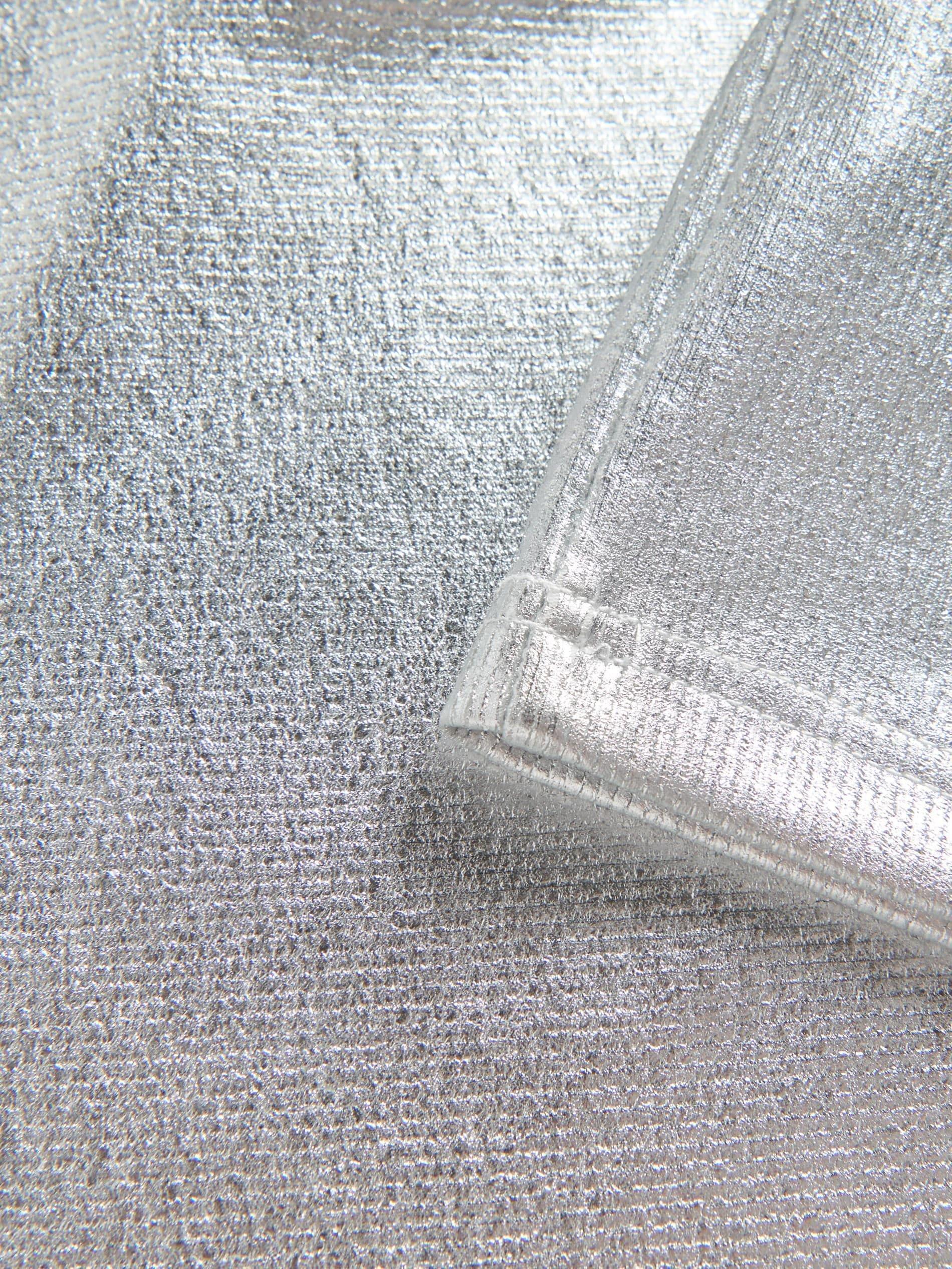 Silver Metallic Shine Blouse, , large image number 5