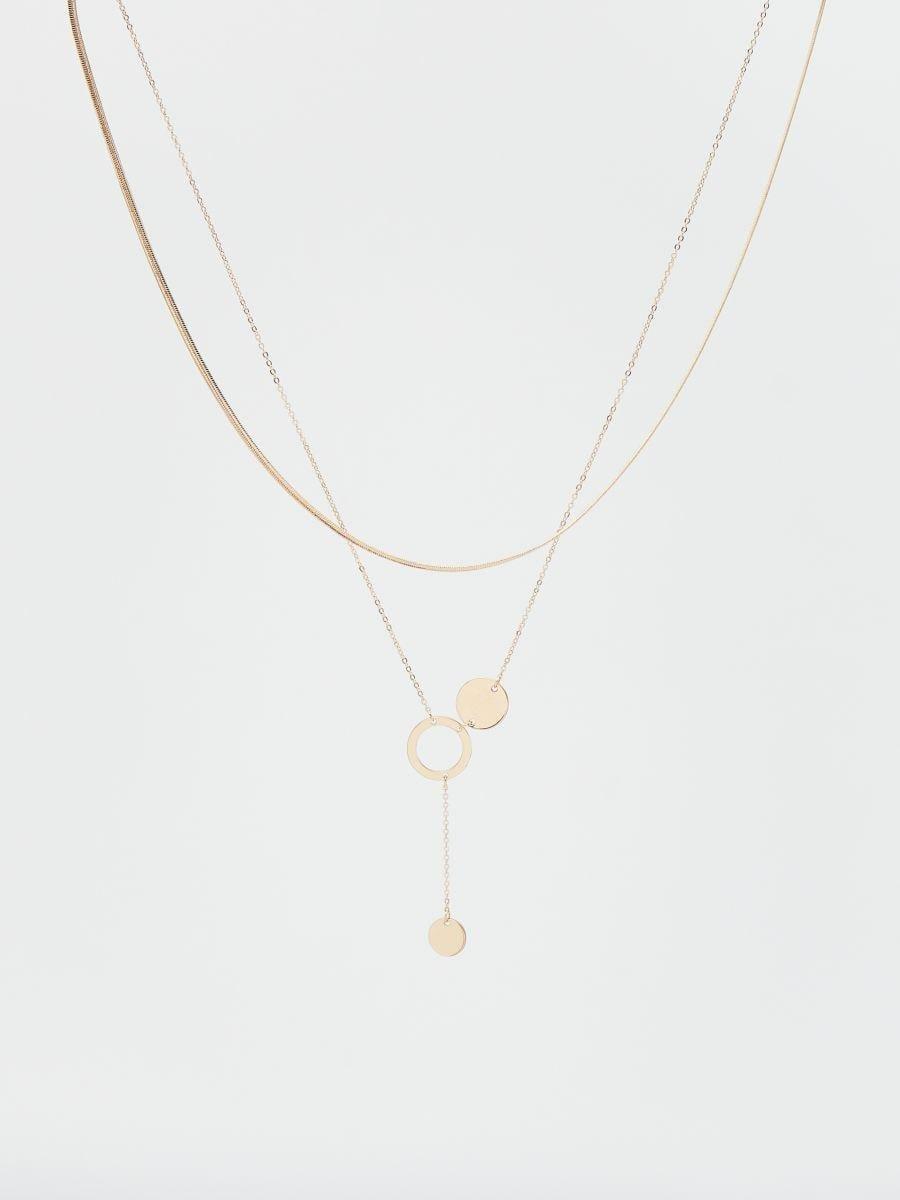 Gold Necklaces Set, Golden, large image number 0