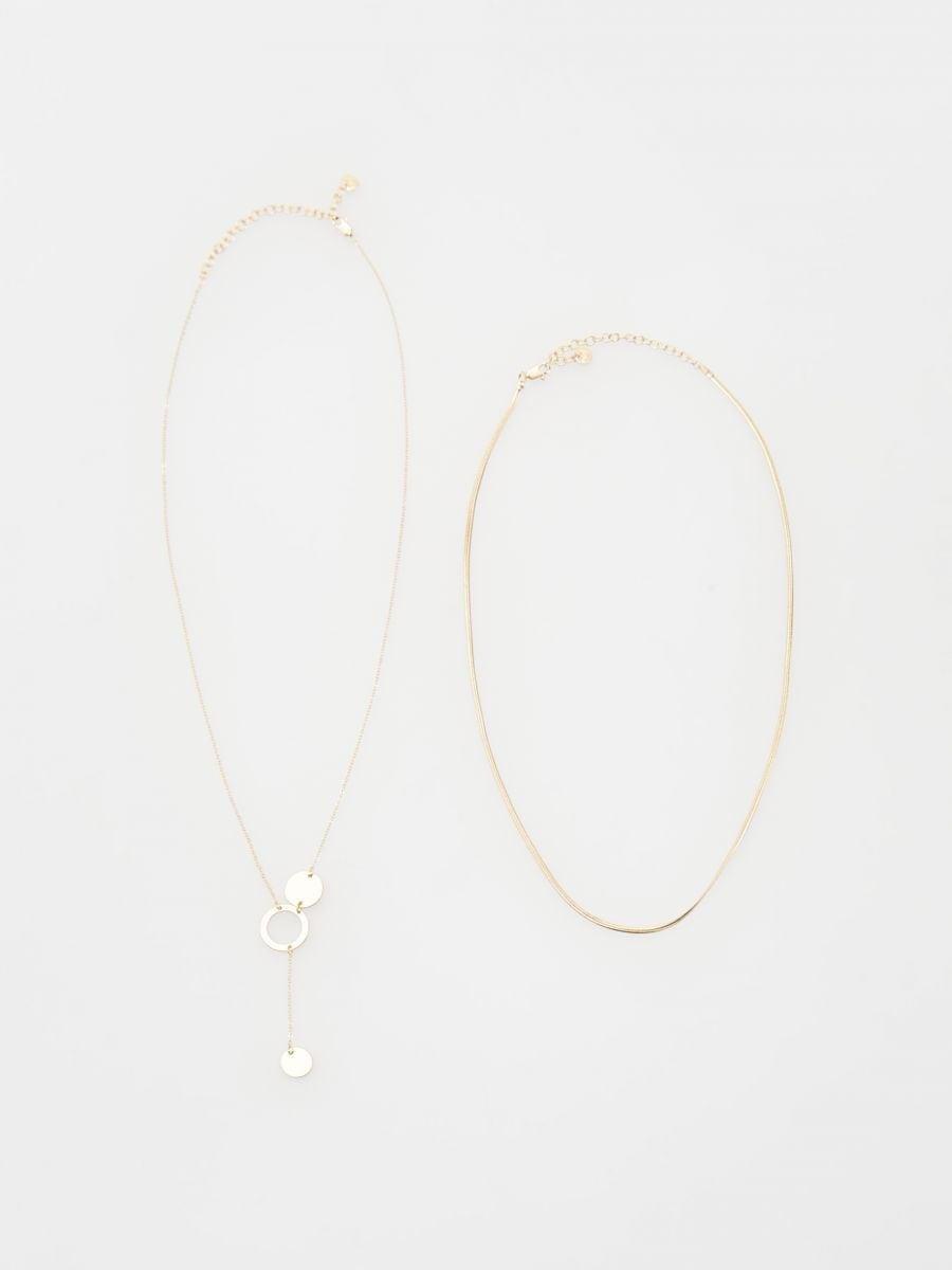 Gold Necklaces Set, Golden, large image number 1
