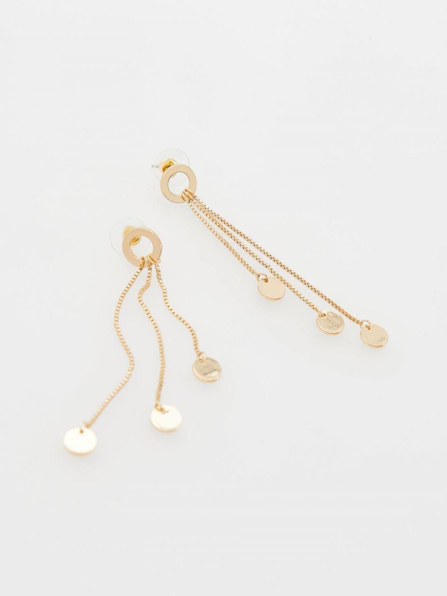 Gold Earrings, Golden, large image number 3