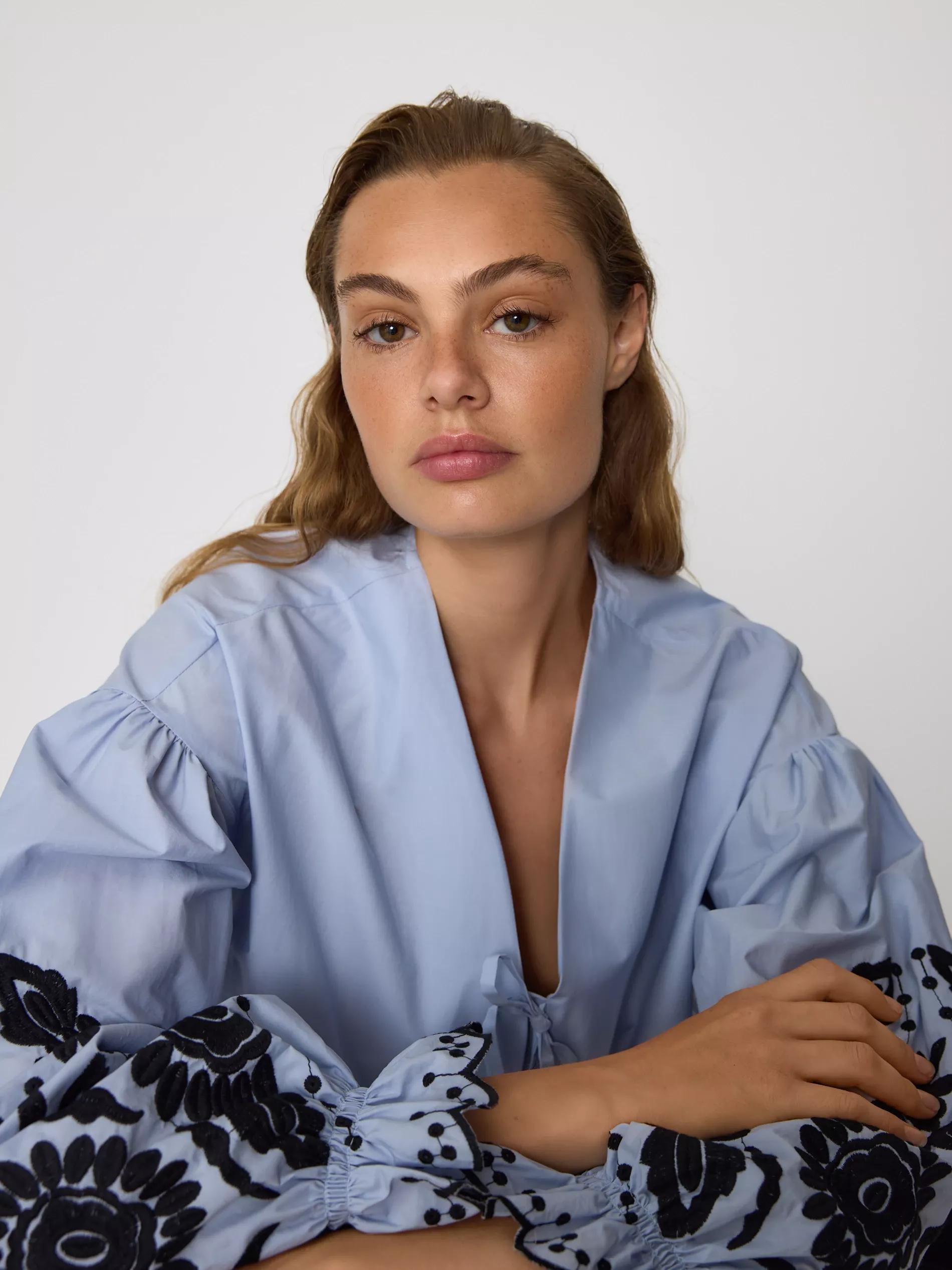 Multicolour Shirt With Decorative Embroidery, Multicolor, large image number 0