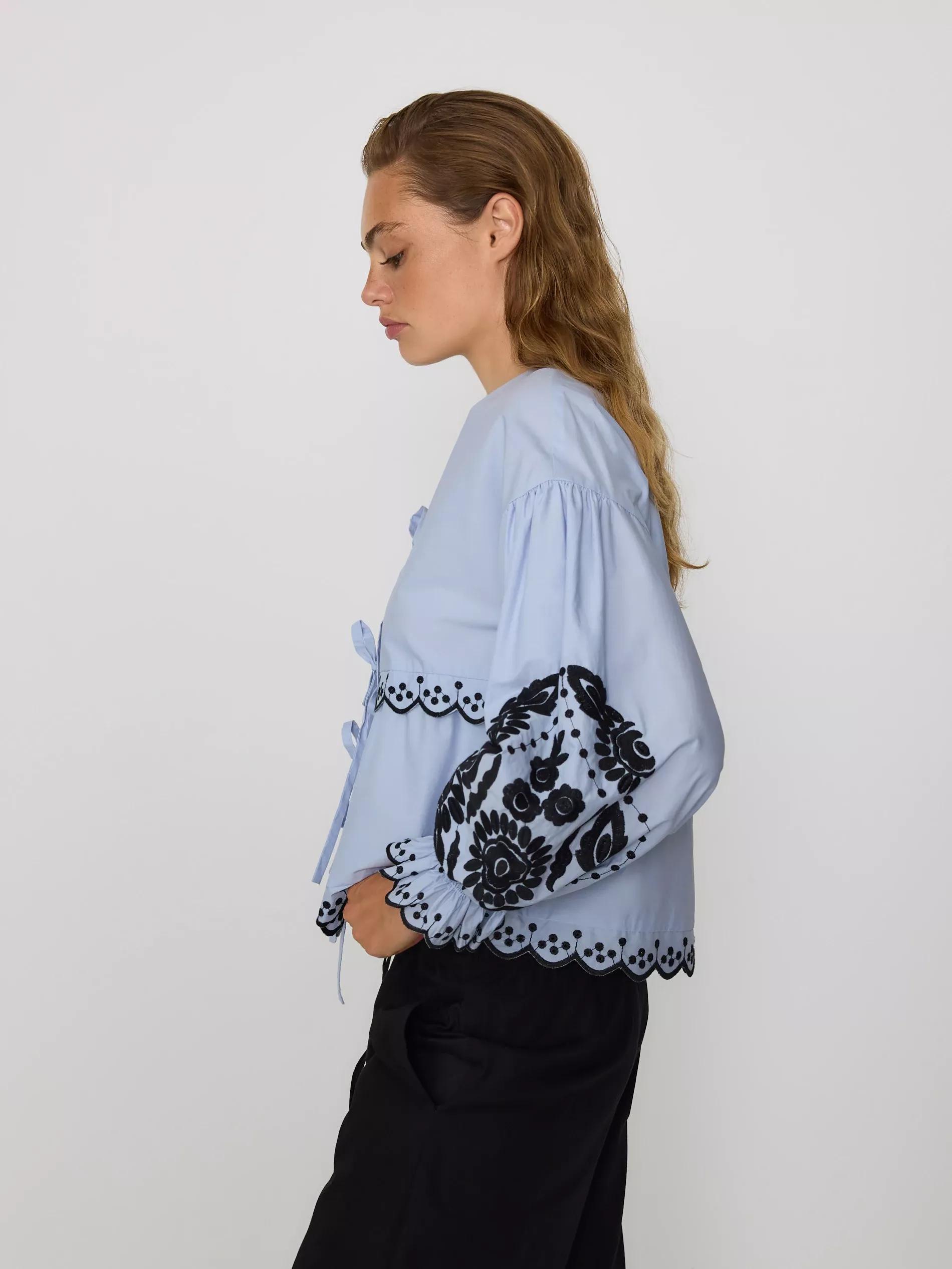 Multicolour Shirt With Decorative Embroidery, Multicolor, large image number 2