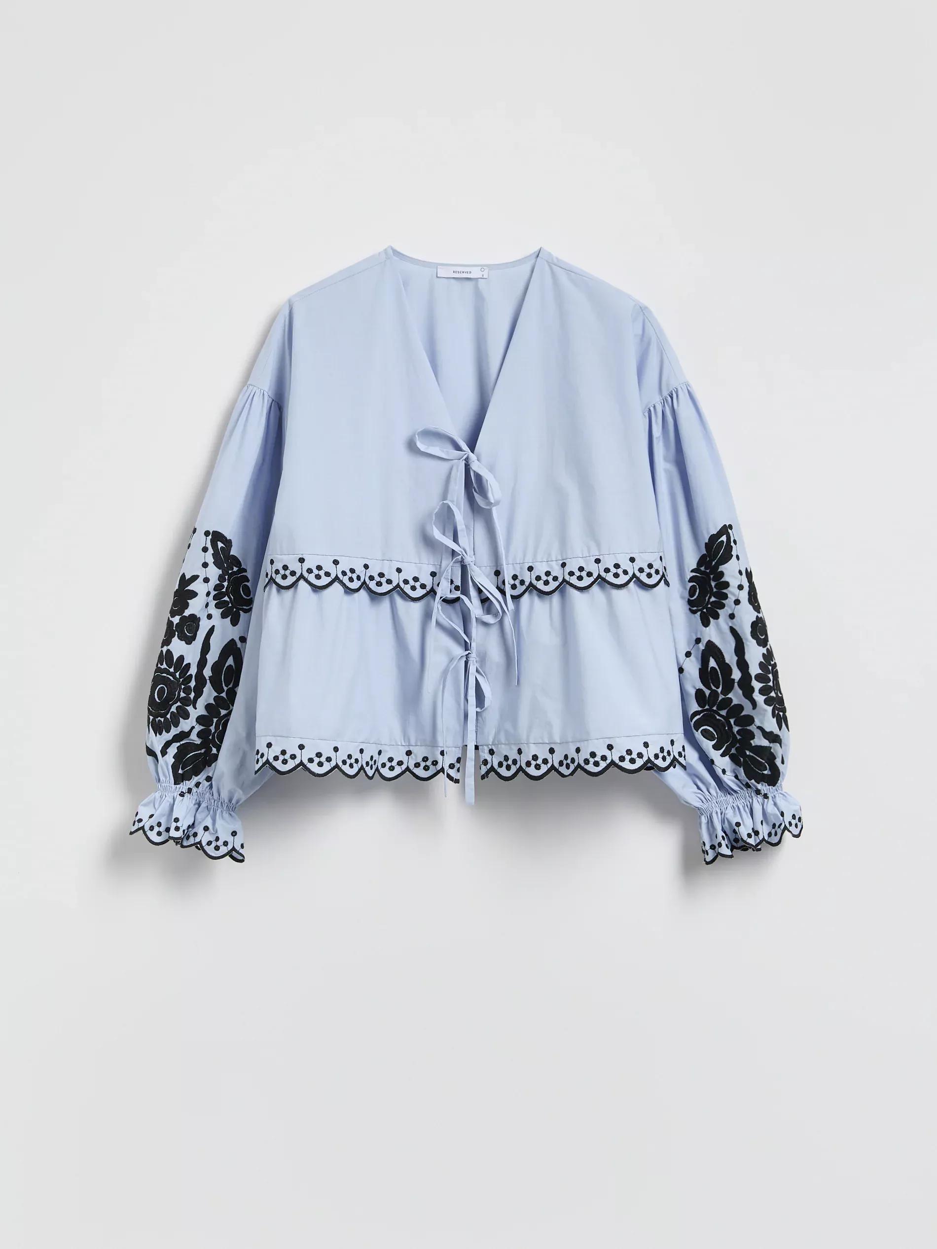Multicolour Shirt With Decorative Embroidery, Multicolor, large image number 4