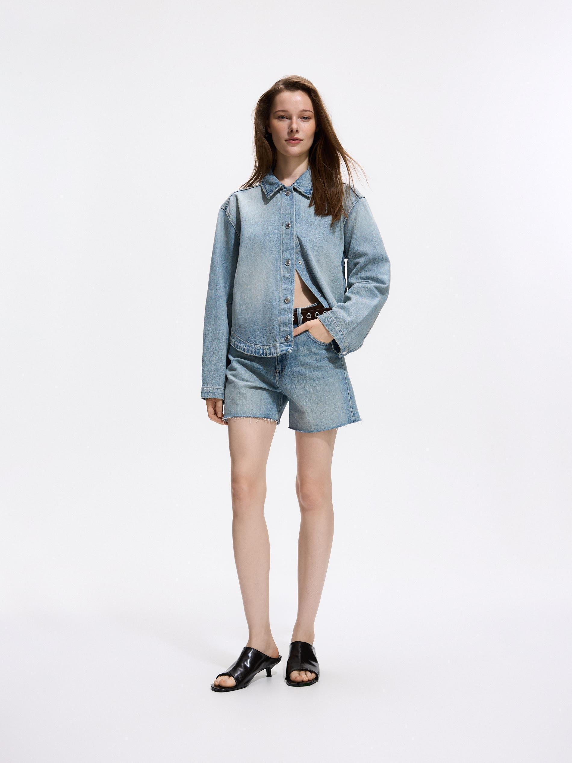 Blue Denim Jacket, Blue, large image number 1