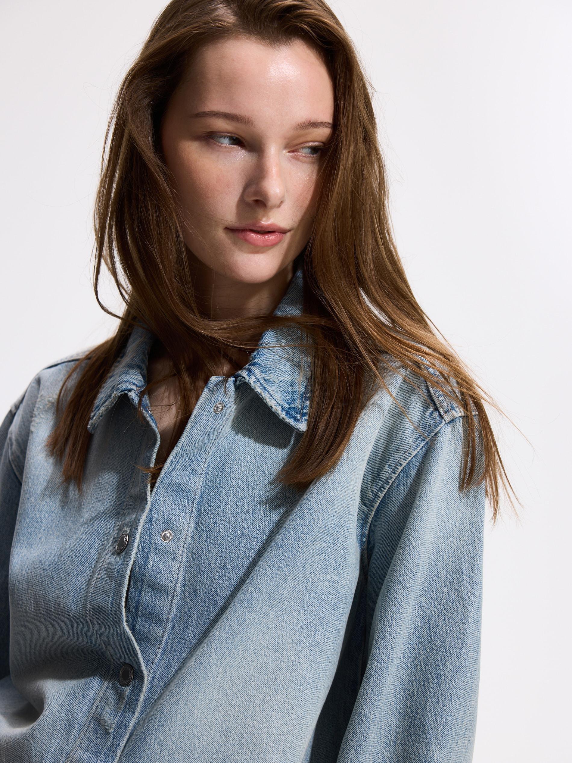 Blue Denim Jacket, Blue, large image number 2