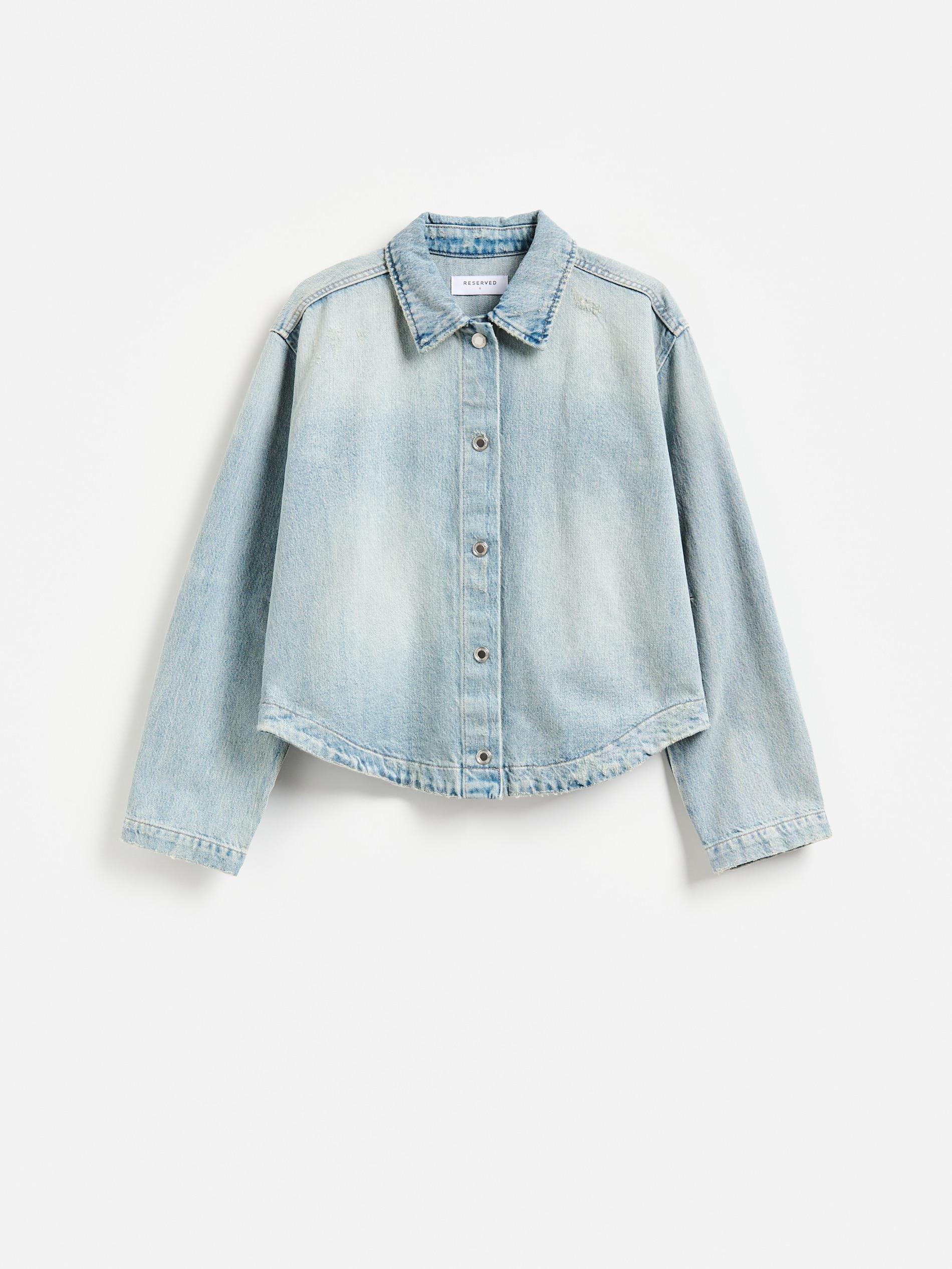 Blue Denim Jacket, Blue, large image number 4