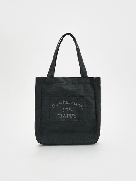 Reserved - Grey Embroidered Bag