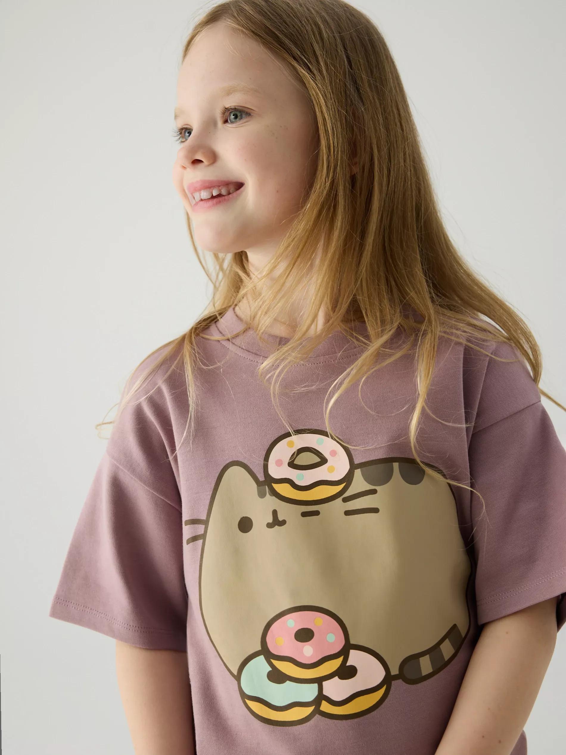 ORCHID Pusheen T-shirt, Pink, large image number 4