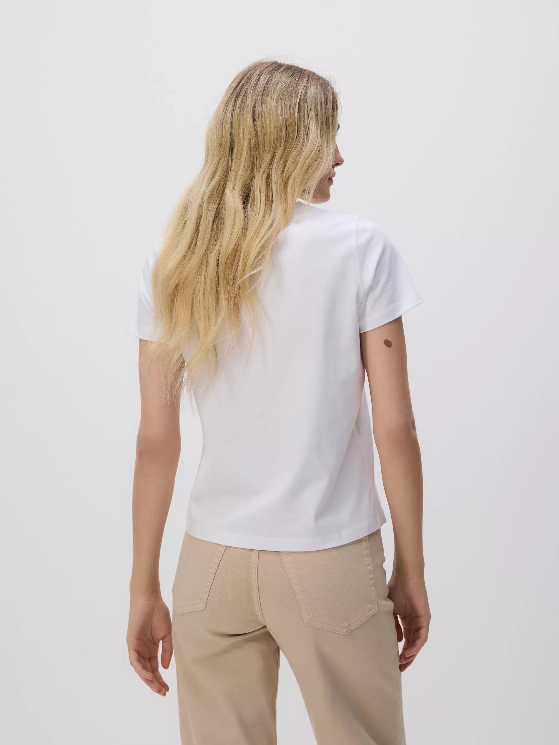 White T-Shirt With Print, 7401_00C            , large image number 2