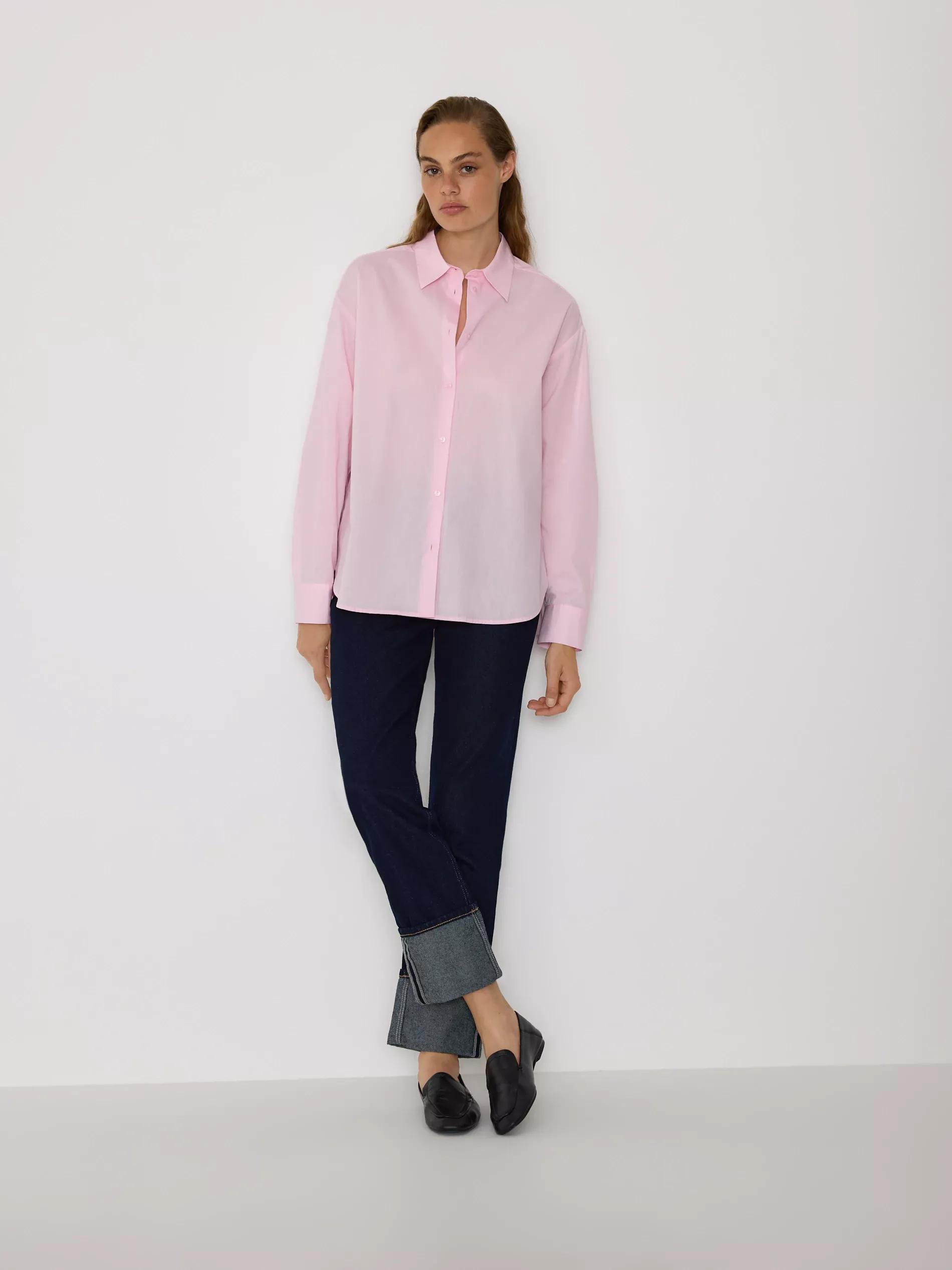 Pink Cotton Shirt, Pink, medium