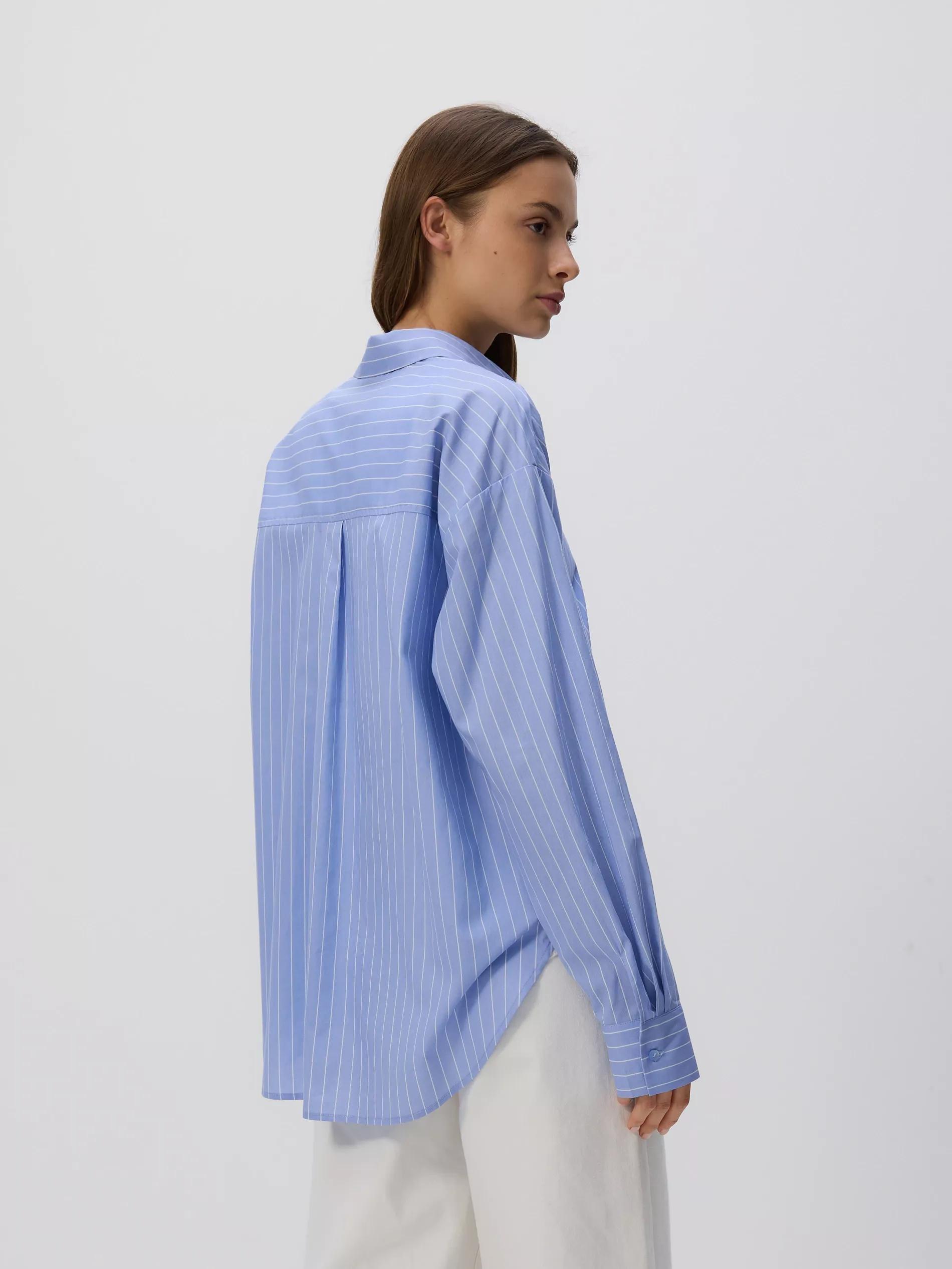 Blue Cotton Shirt, , large image number 1