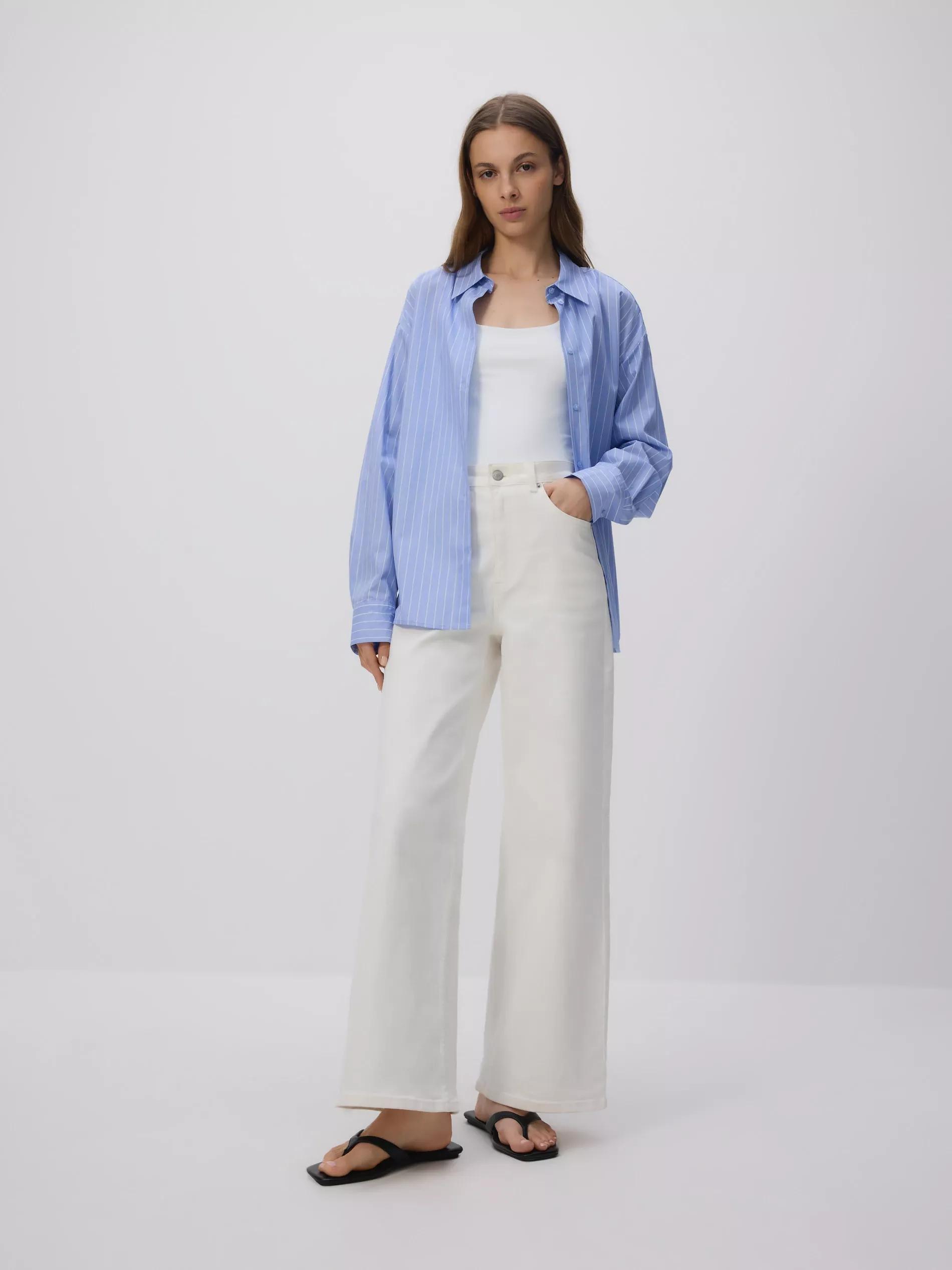 Blue Cotton Shirt, , large image number 2