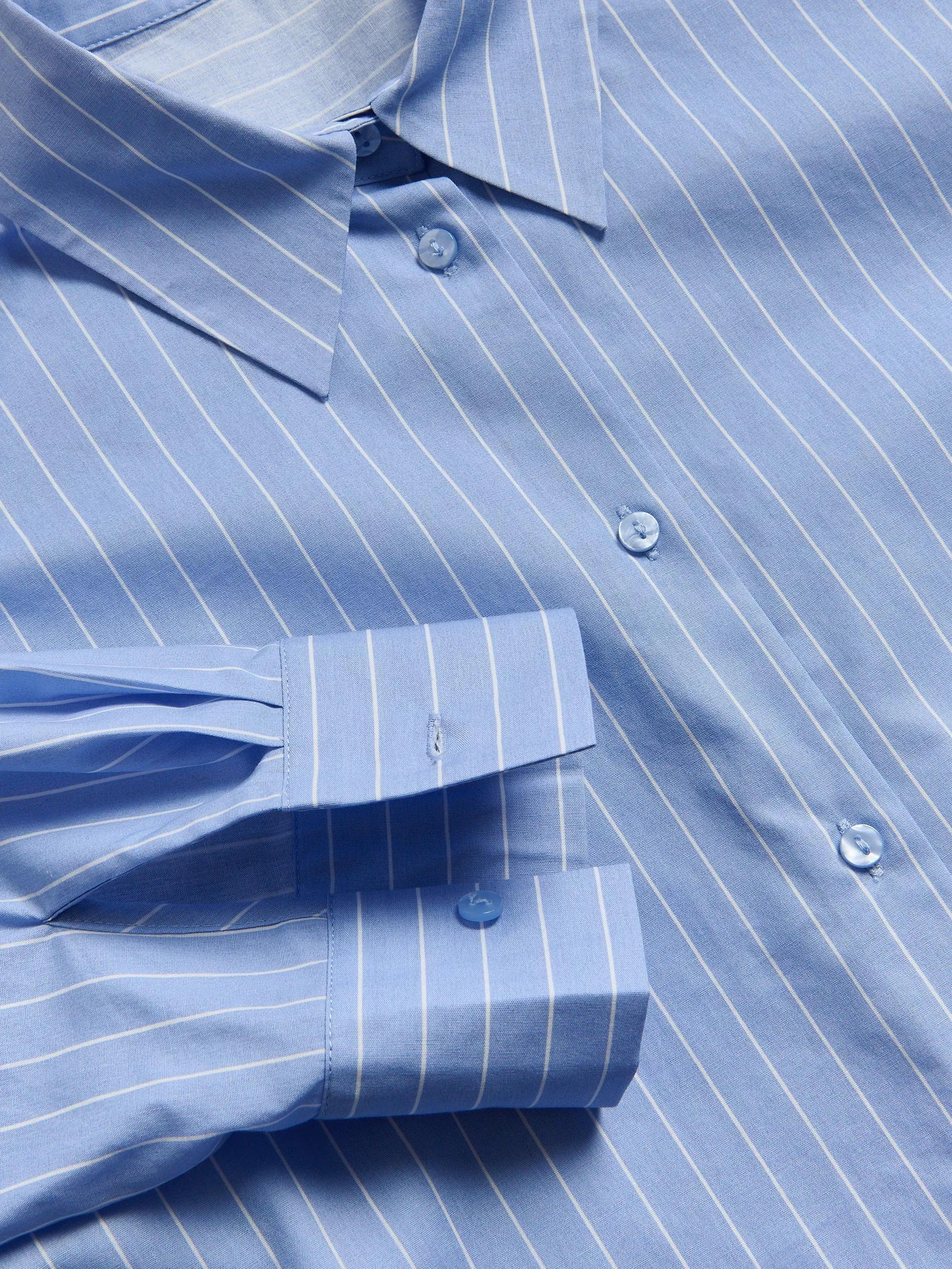 Blue Cotton Shirt, , large image number 5