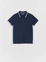 Reserved - Navy Cotton Polo Shirt, Kids Boys